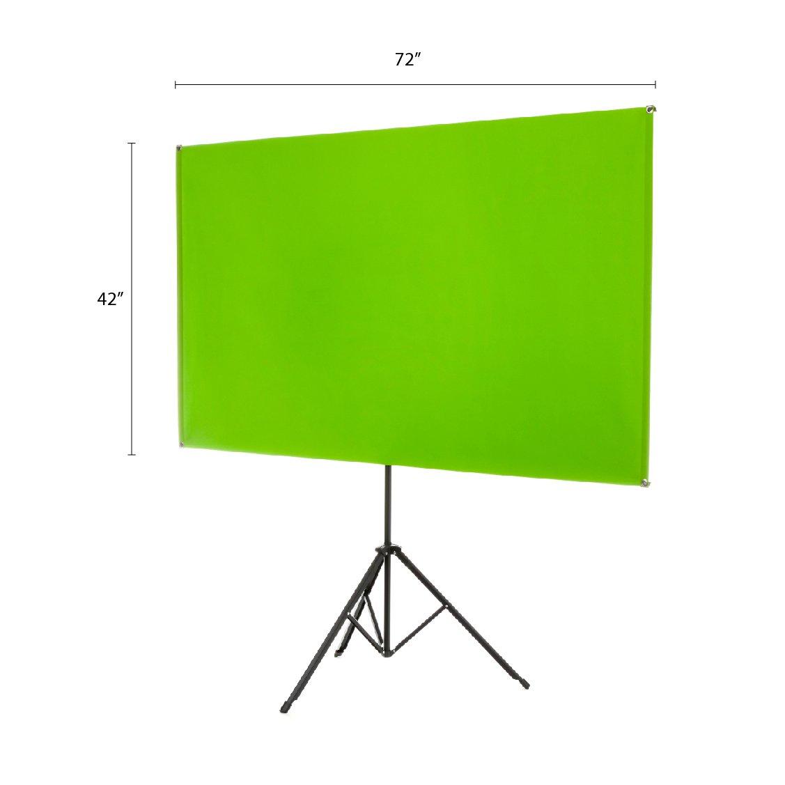 list item 2 of 7 Atrix Portable Green Screen with Tripod Stand