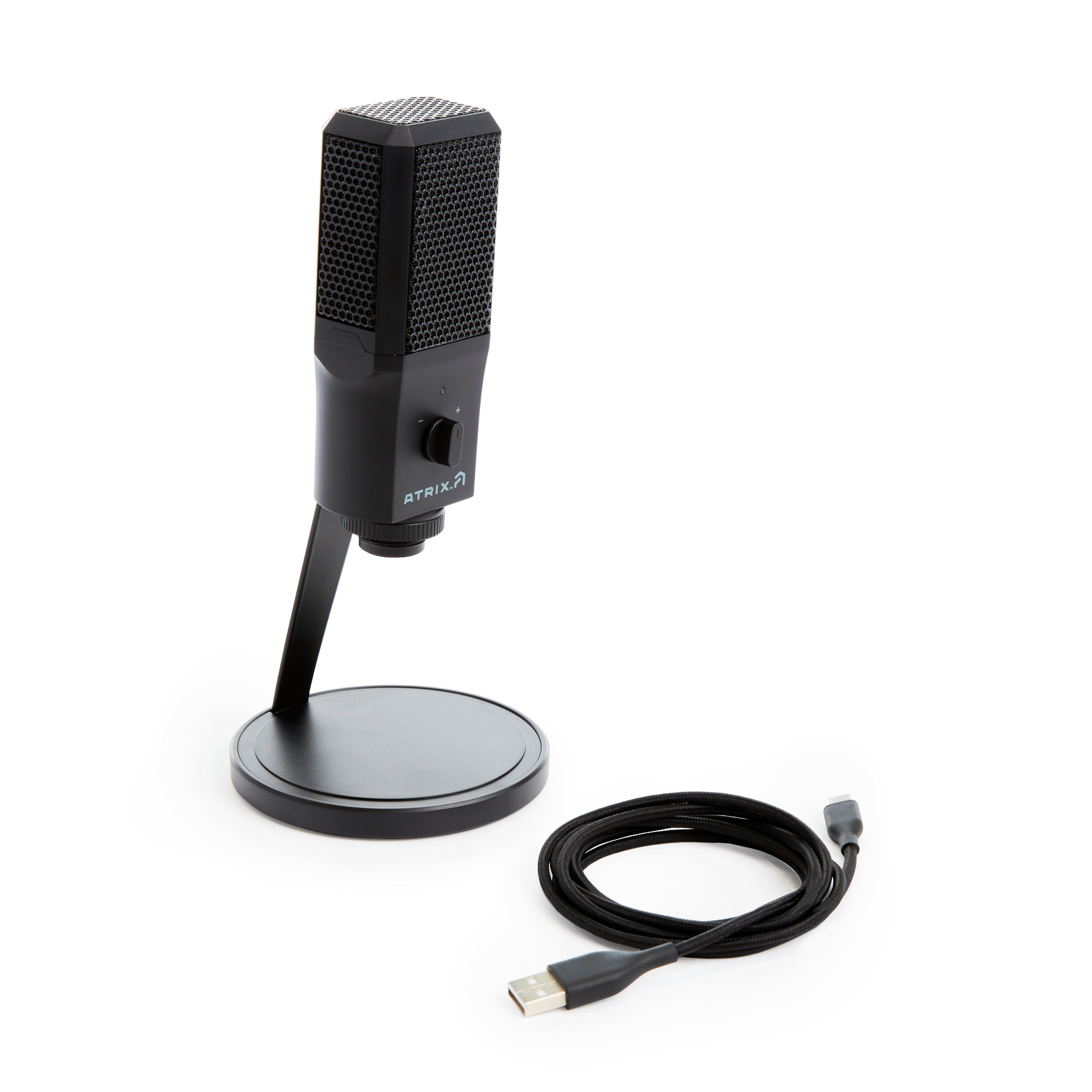 micro Speeltoestellen Suradam Atrix Desktop USB Streaming Microphone for PC | GameStop