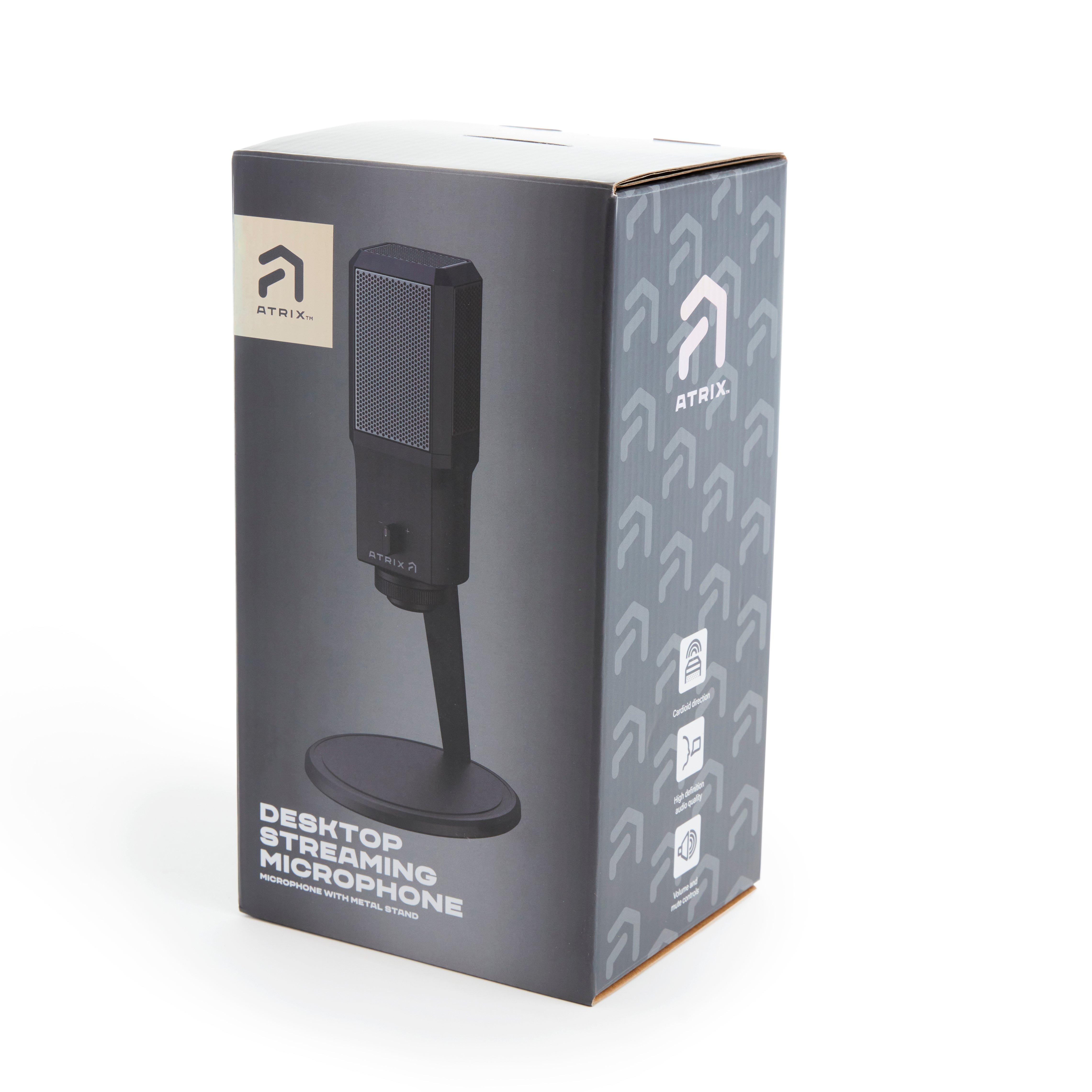 list item 5 of 6 Atrix Desktop USB Streaming Microphone for PC