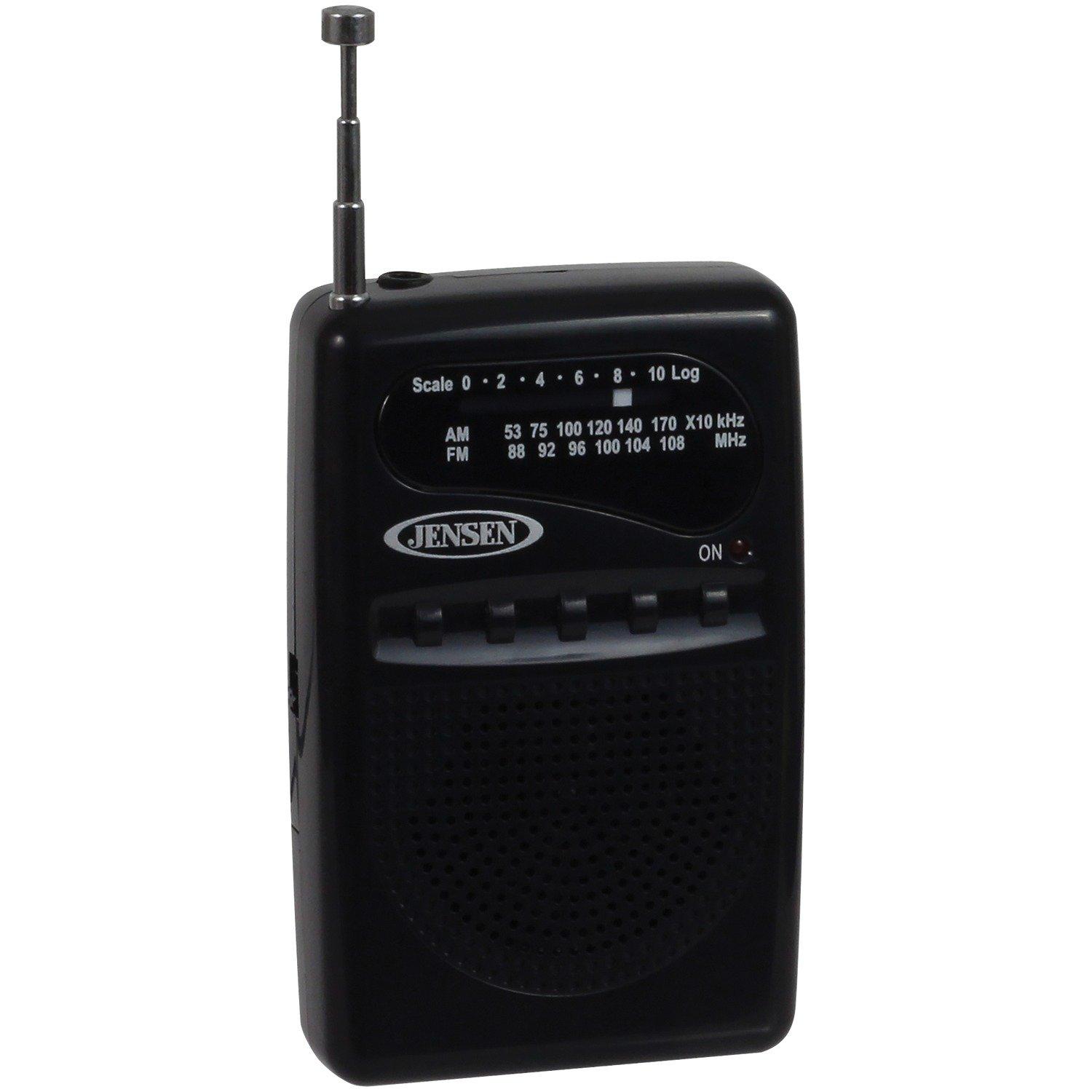 list item 1 of 5 Jensen AM/FM Portable Pocket Radio with Built-in Speaker