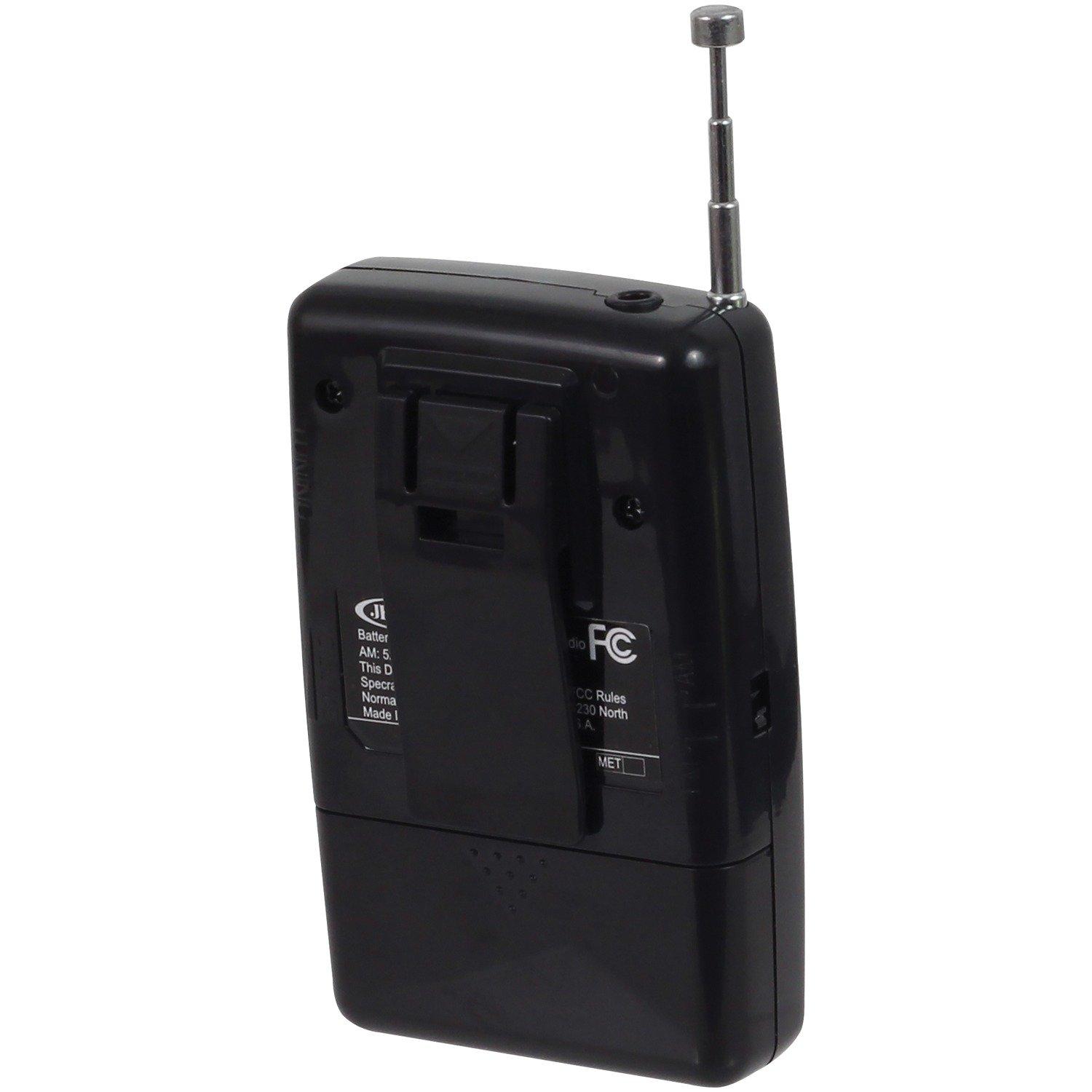 list item 2 of 5 Jensen AM/FM Portable Pocket Radio with Built-in Speaker