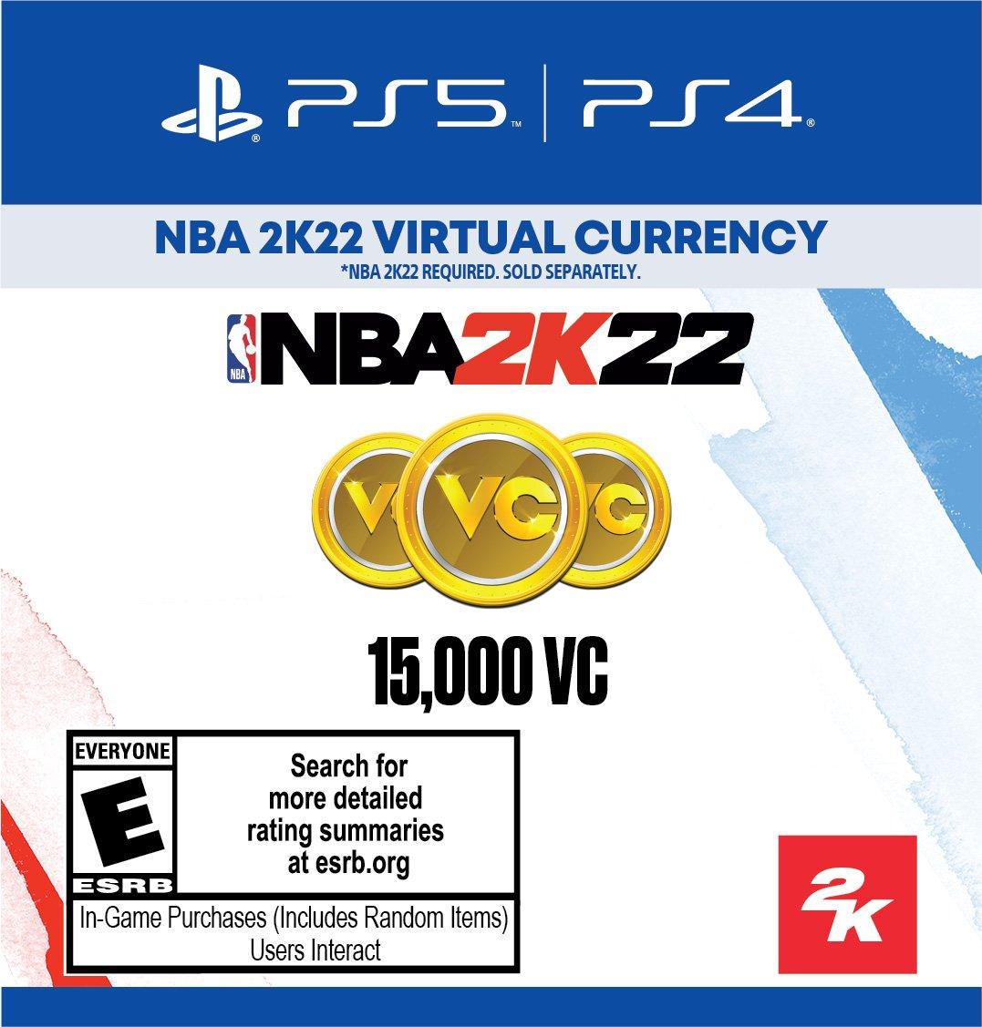 Nba 2k22 15 000 Virtual Currency Playstation 5 Gamestop