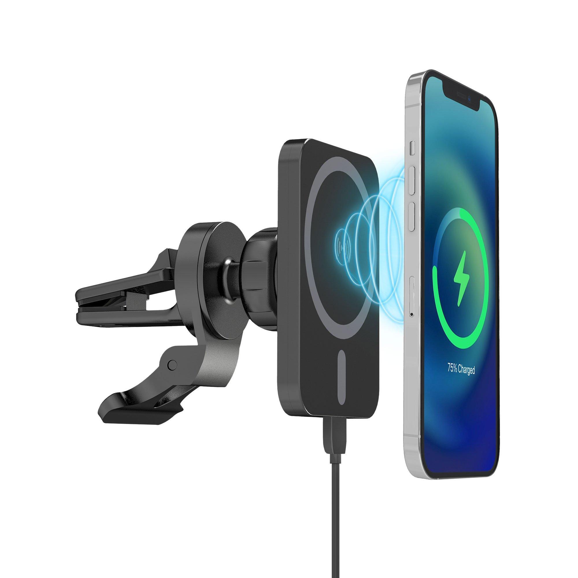 butterfly Giraffe parts Just Wireless MagSafe Compatible Wireless Charging Magnetic Car Vent Mount  Black | GameStop