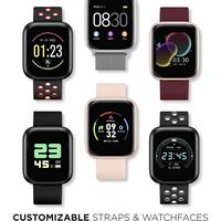 list item 5 of 9 iTOUCH Air 3 40mm Smartwatch Black with Mesh Band