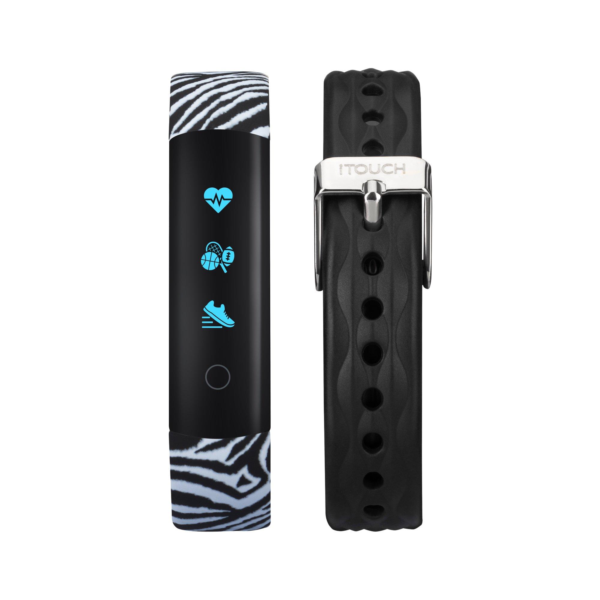 iTOUCH Slim Fitness Tracker Zebra