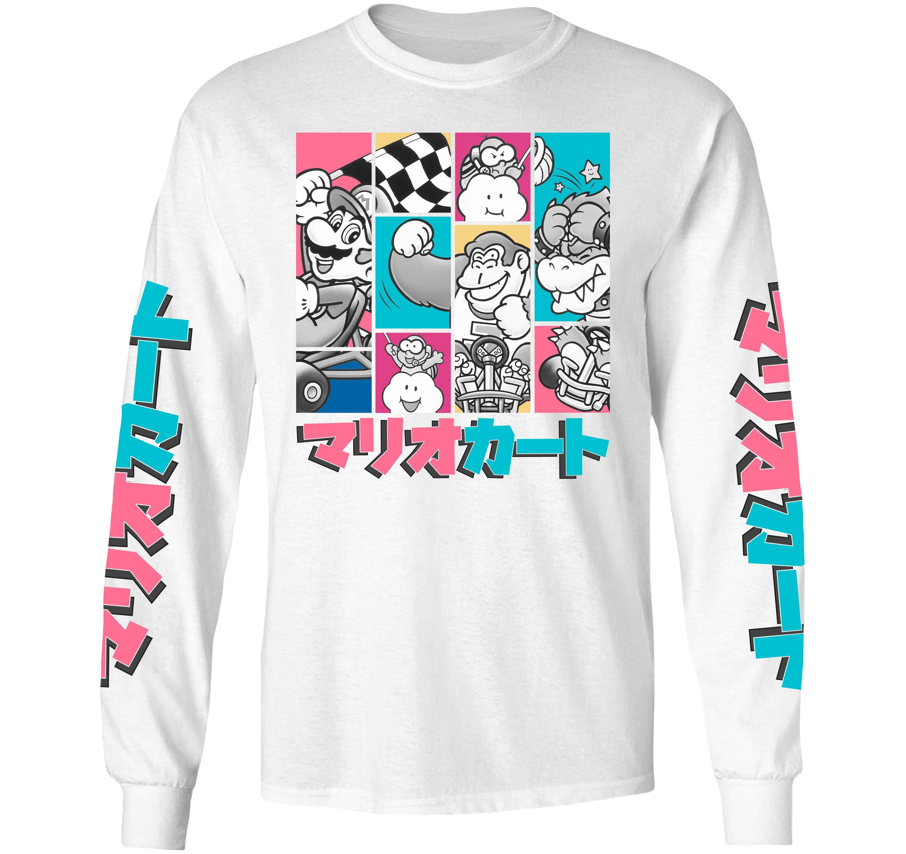 Mario Kart Knaji Character Boxes Mens Long Sleeve T-Shirt