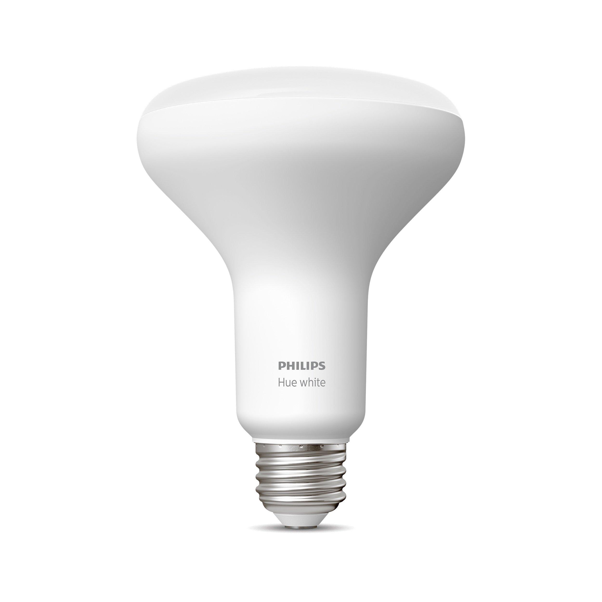 Philips Hue BR30 Soft White Bluetooth LED Flood Light Smart Bulb 2 Pack