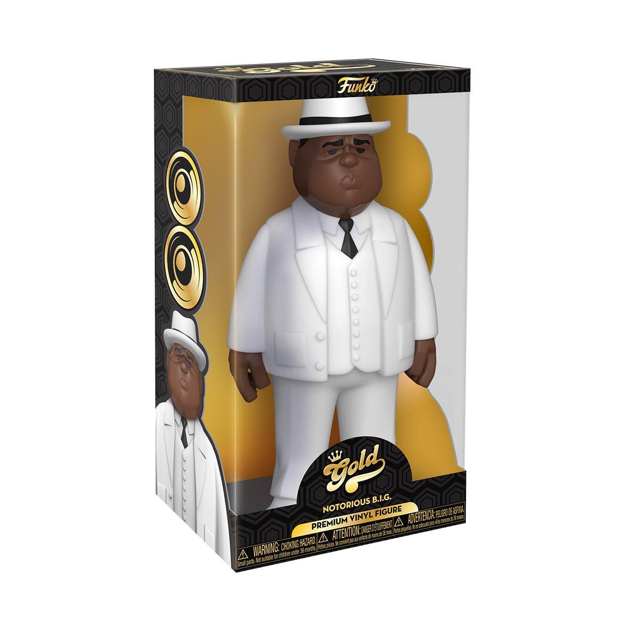Funko Gold Biggie Smalls-in White Suit 12-in Vinyl Figure