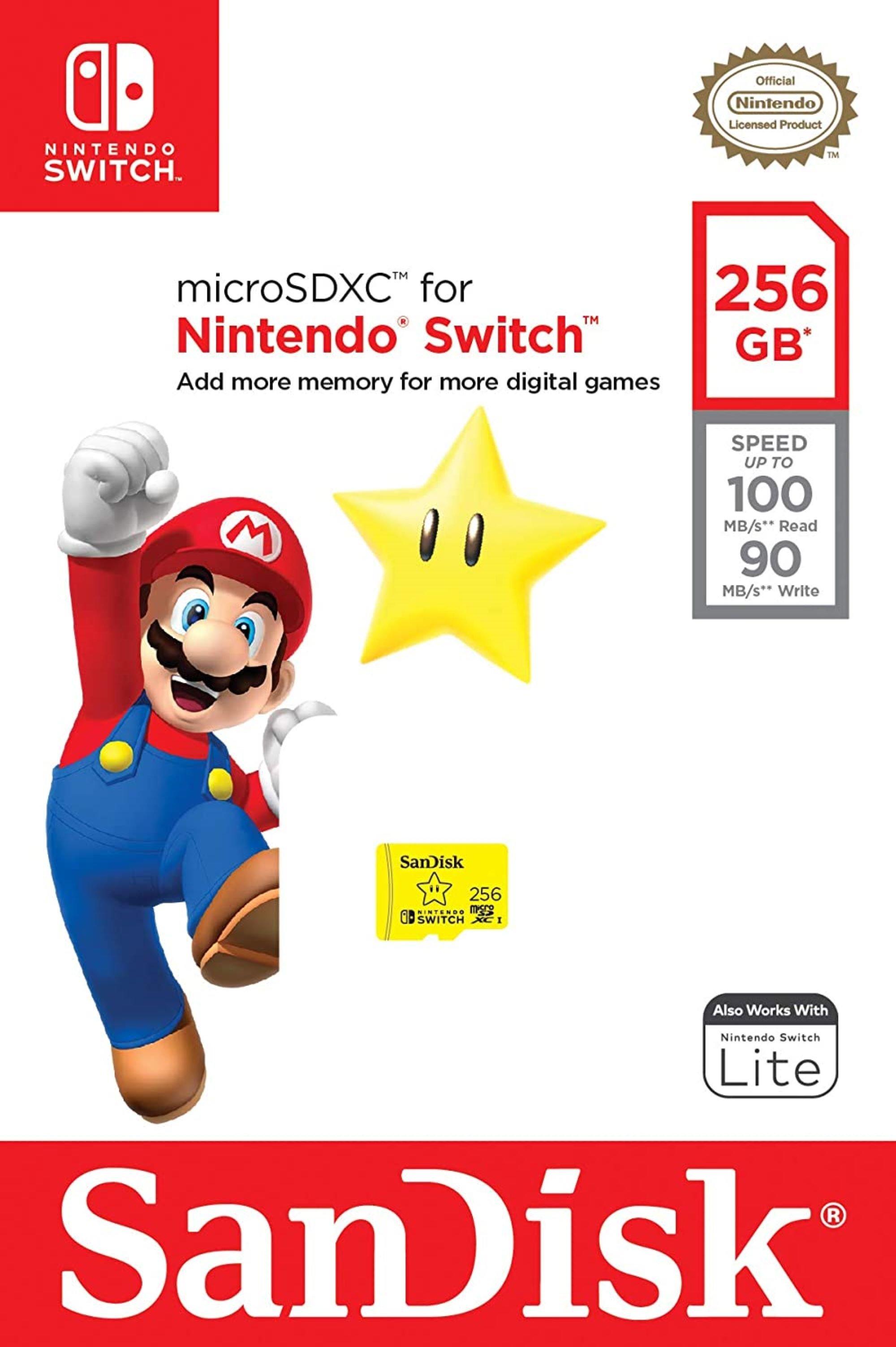 Sandisk Nintendo Switch Micro SD Memory Card For Console