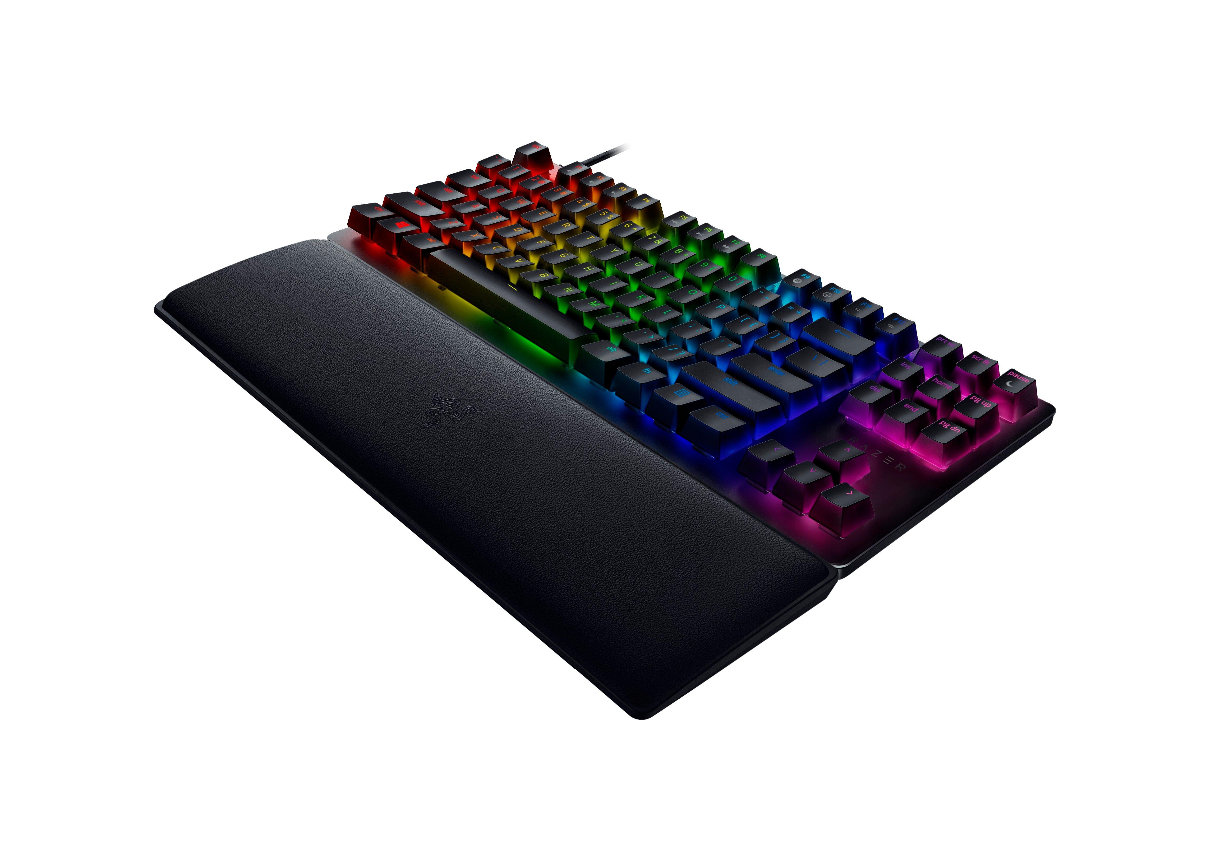 list item 2 of 5 Razer Huntsman V2 Tenkeyless Optical Clicky Purple Switch Wired Gaming Keyboard
