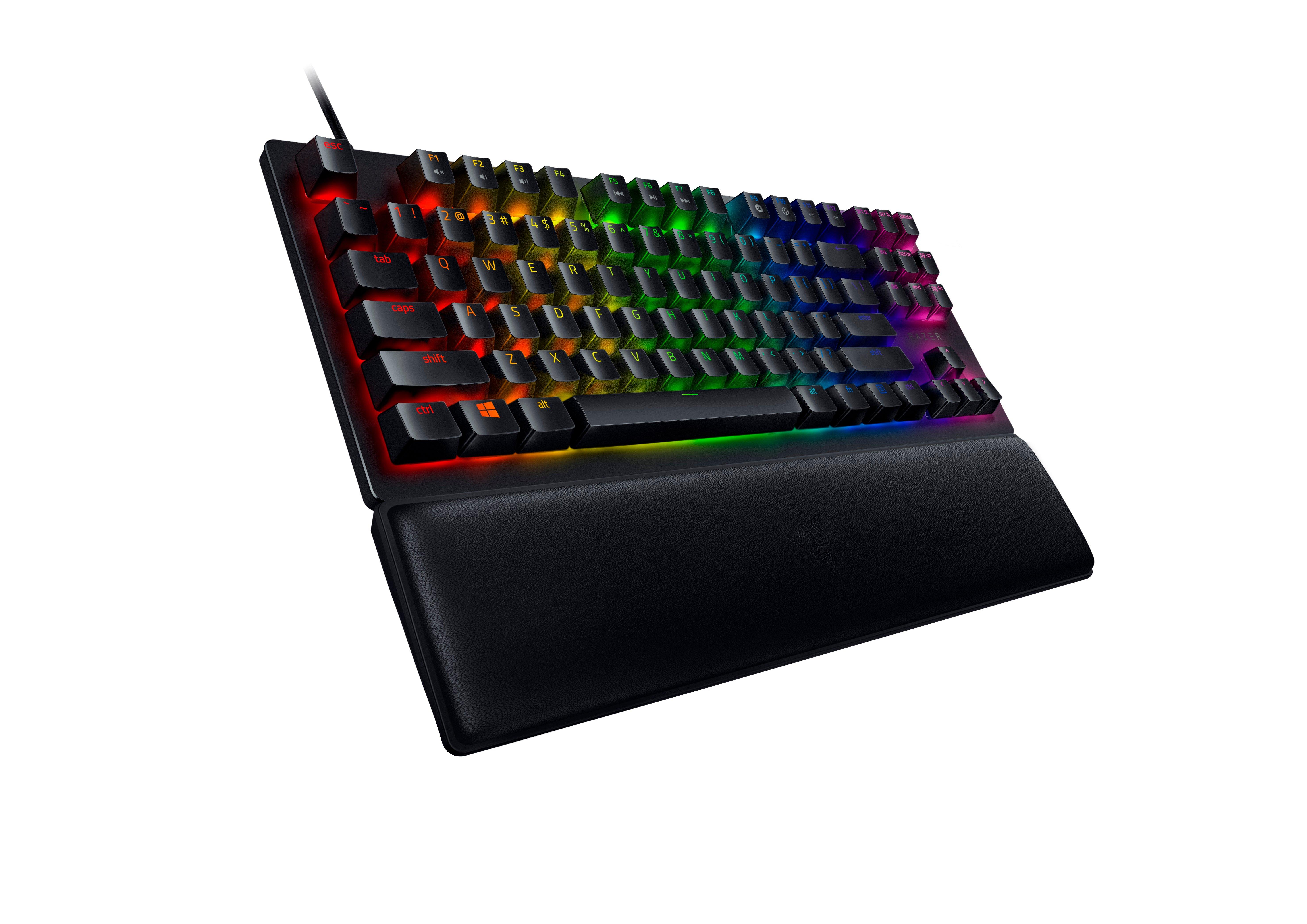 list item 3 of 5 Razer Huntsman V2 Tenkeyless Optical Clicky Purple Switch Wired Gaming Keyboard