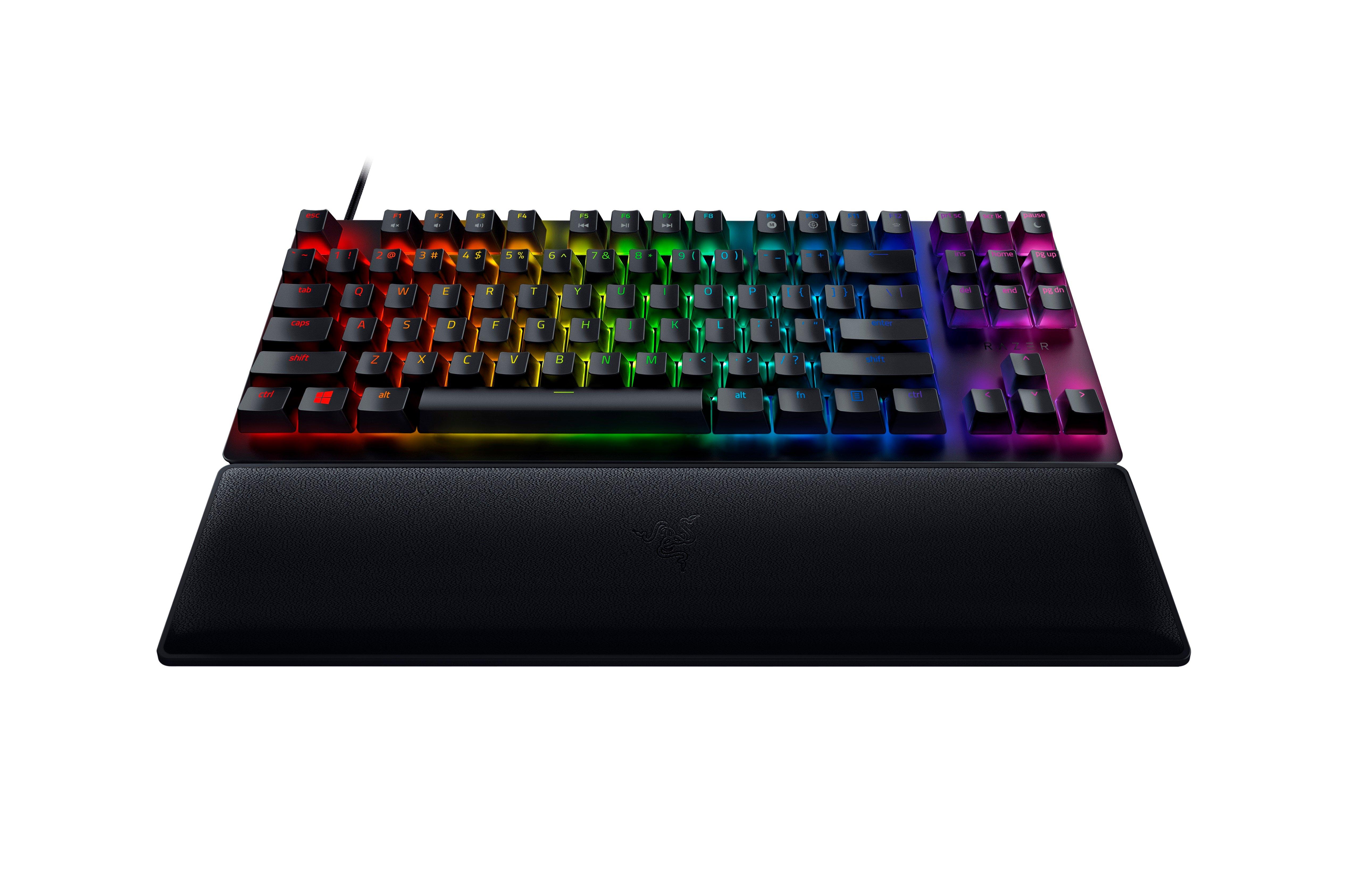 list item 4 of 5 Razer Huntsman V2 Tenkeyless Optical Clicky Purple Switch Wired Gaming Keyboard
