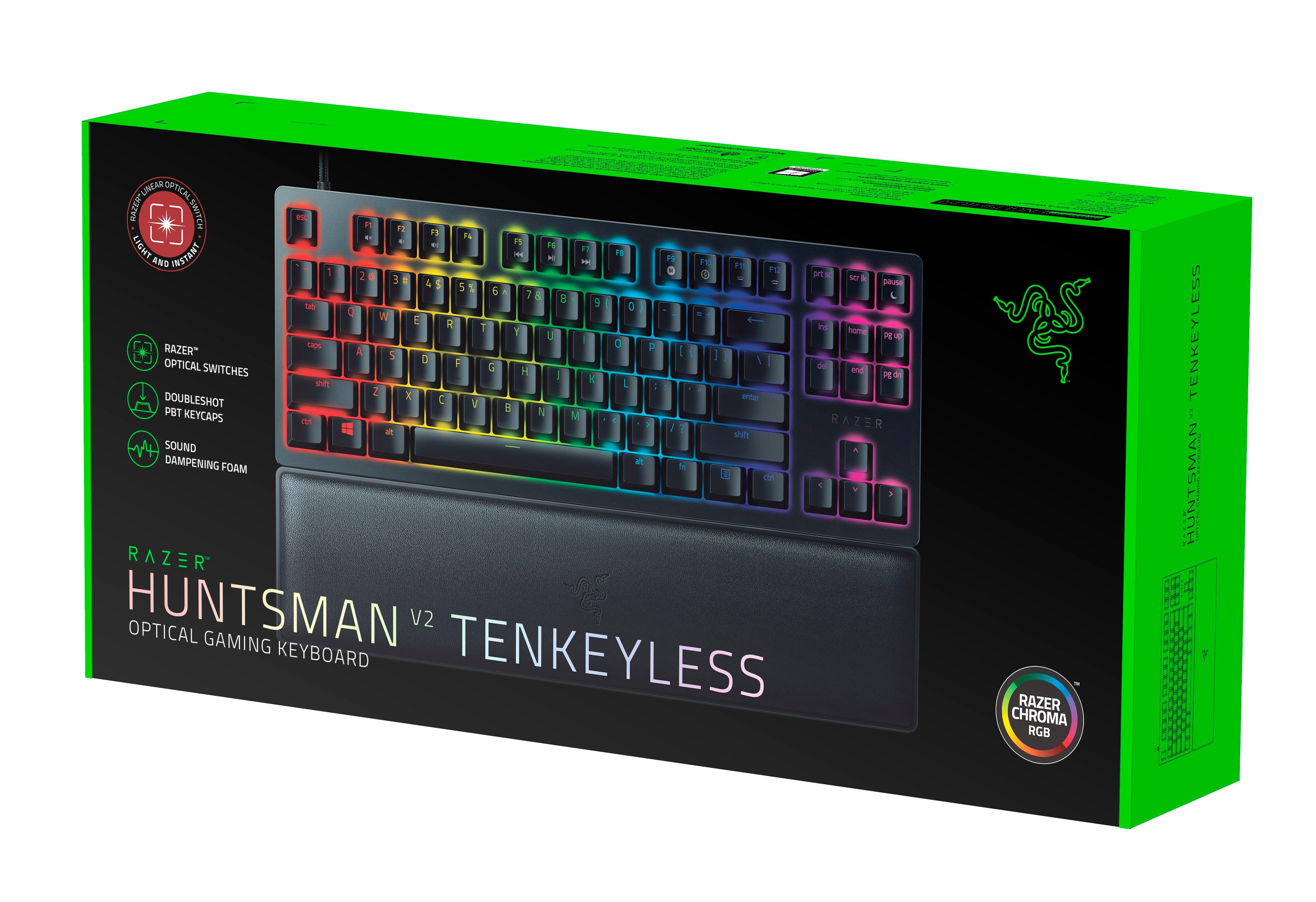 Razer Huntsman V2 Tenkeyless Optical Linear Red Switch Wired Gaming ...