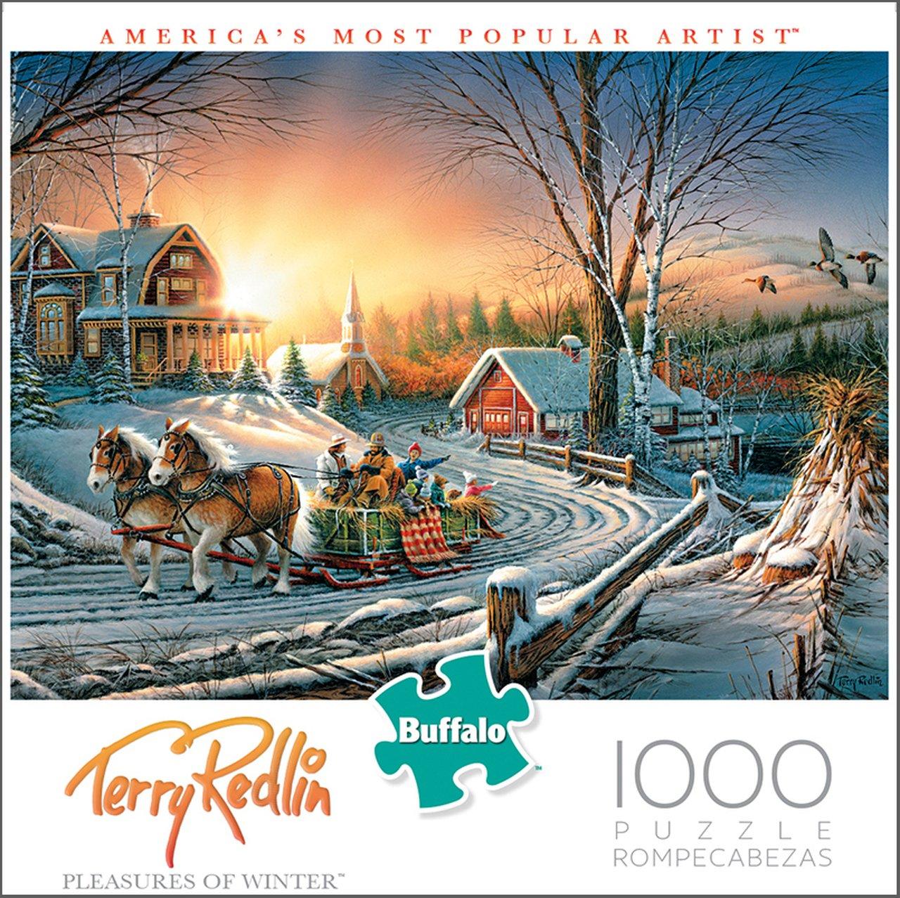 list item 1 of 3 Buffalo Games The Pleasures of Winter 1000-pc Jigsaw Puzzle
