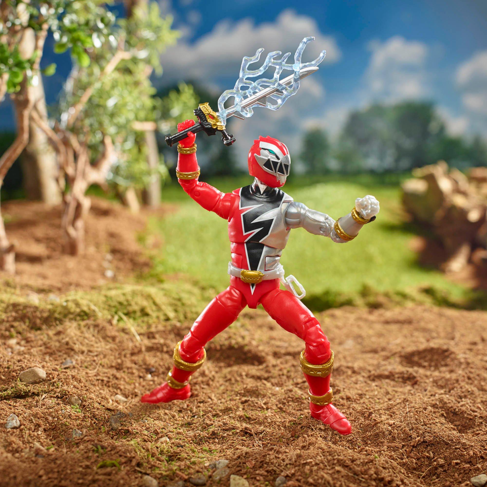  Power Rangers Lightning Collection Dino Thunder Red Ranger  6-Inch Premium Collectible Action Figure Toy with Accessories : Toys & Games