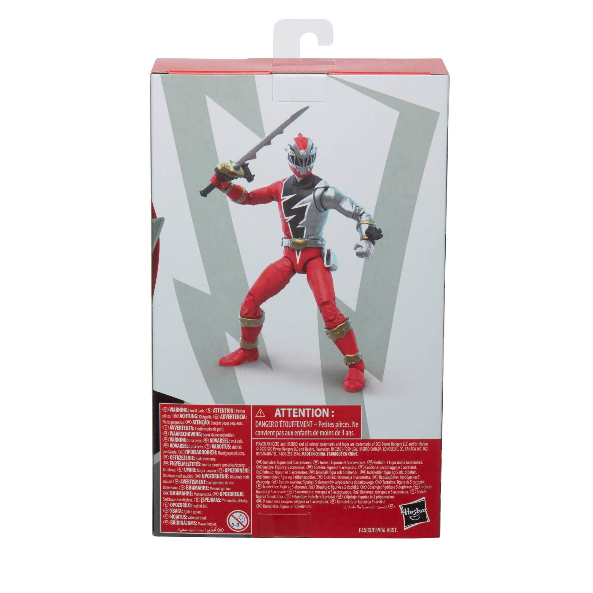  Power Rangers Lightning Collection Dino Thunder Red Ranger  6-Inch Premium Collectible Action Figure Toy with Accessories : Toys & Games