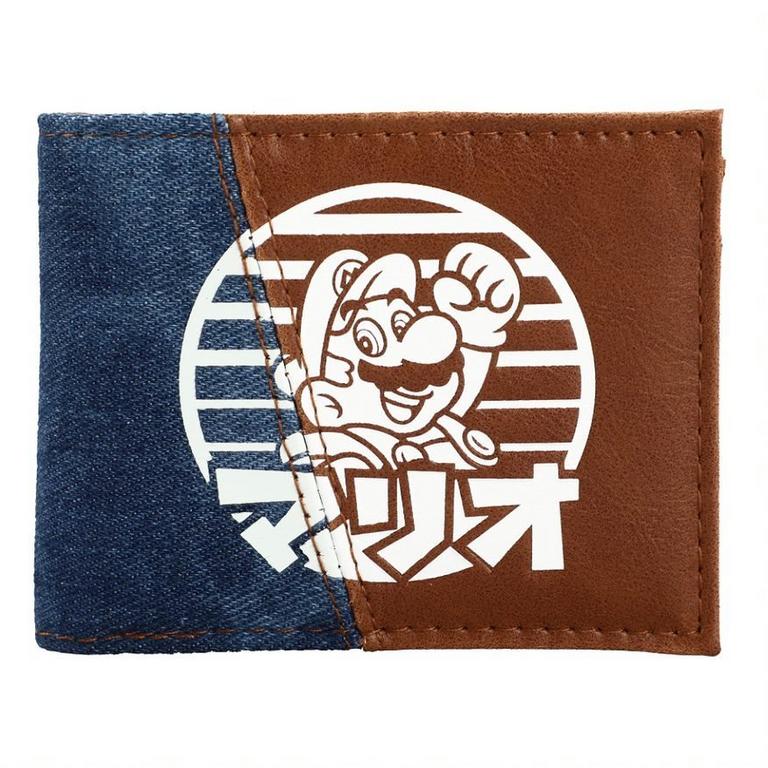 Super Mario Acid Wash Split Bifold Wallet