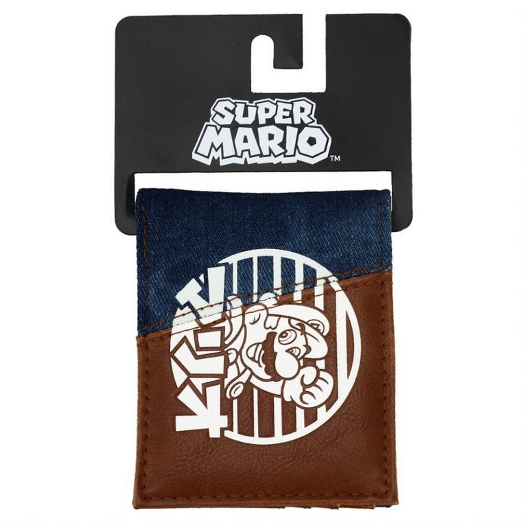 Super Mario Acid Wash Split Bifold Wallet