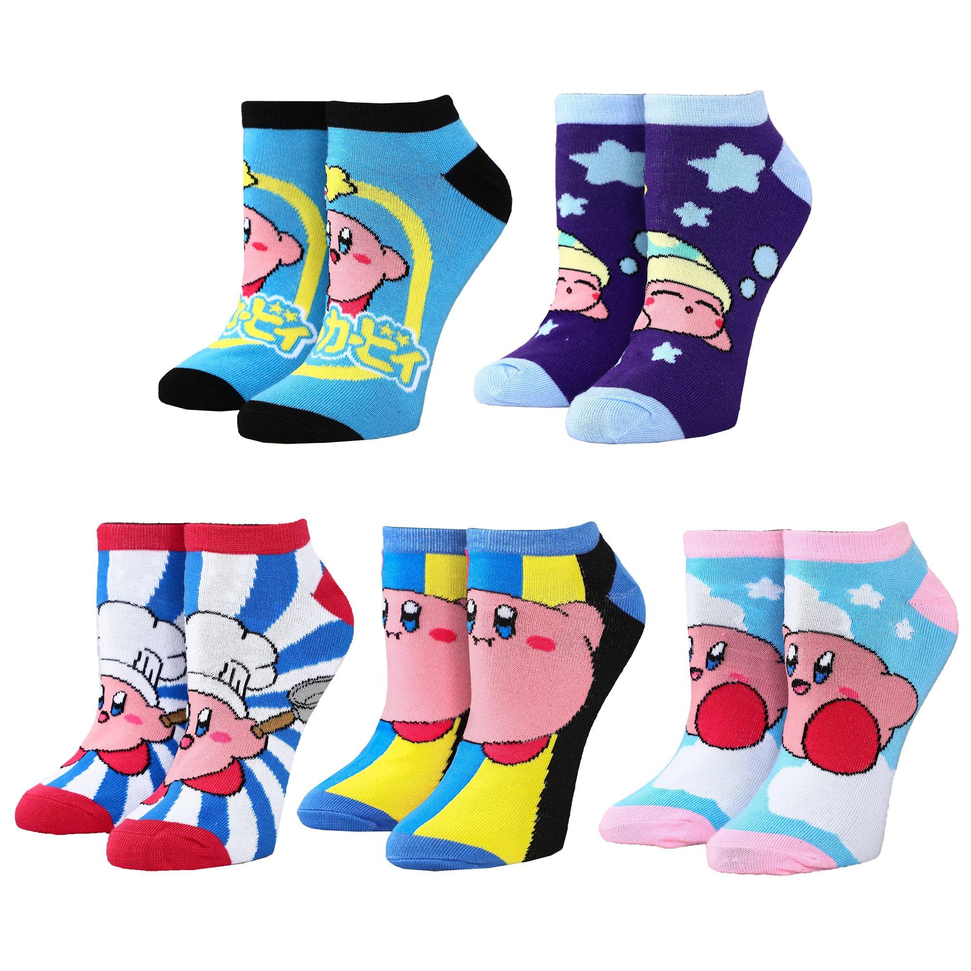 Kirby 5 Pack Ankle Socks