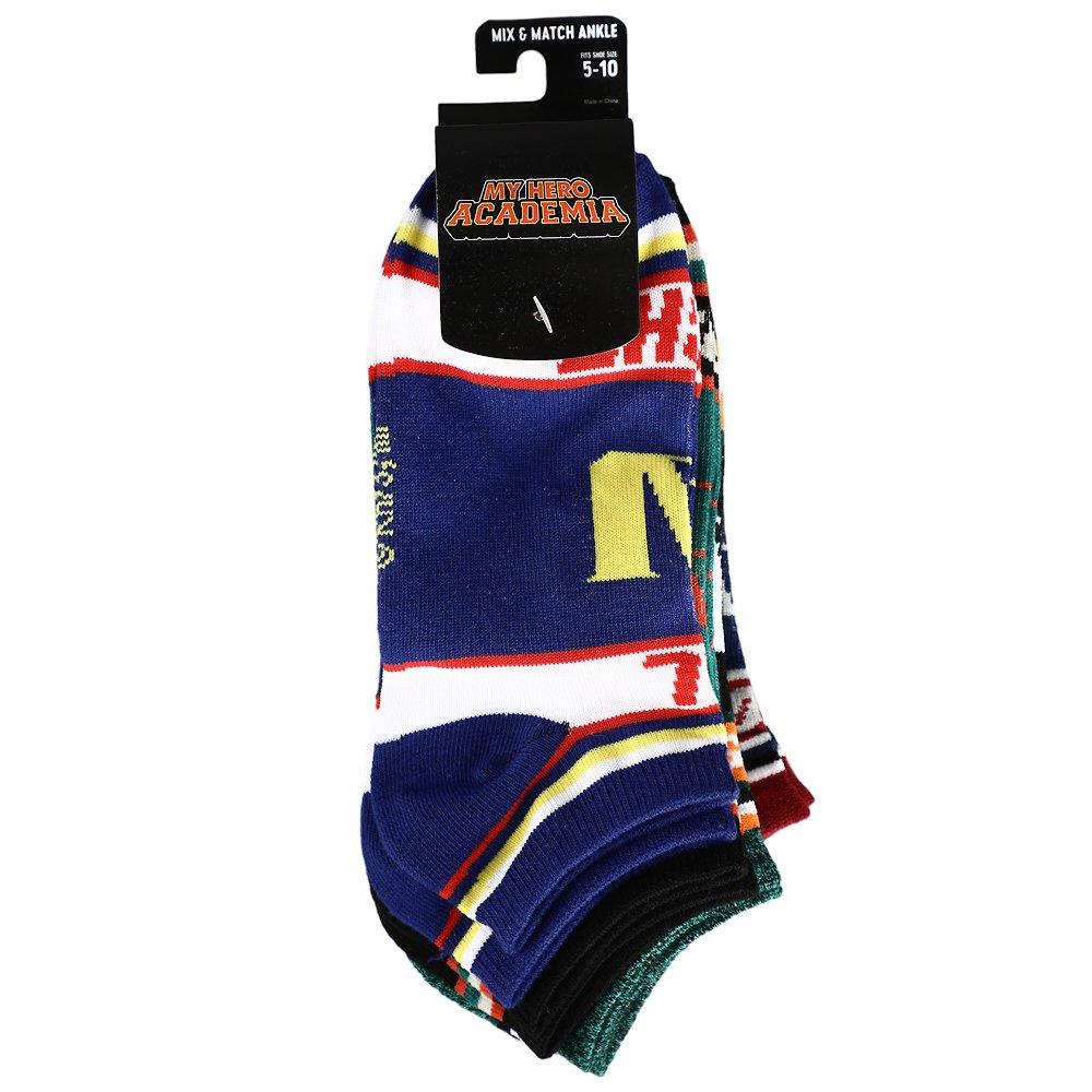 list item 7 of 7 My Hero Academia Character Mix and Match Ankle Socks 5 Pack