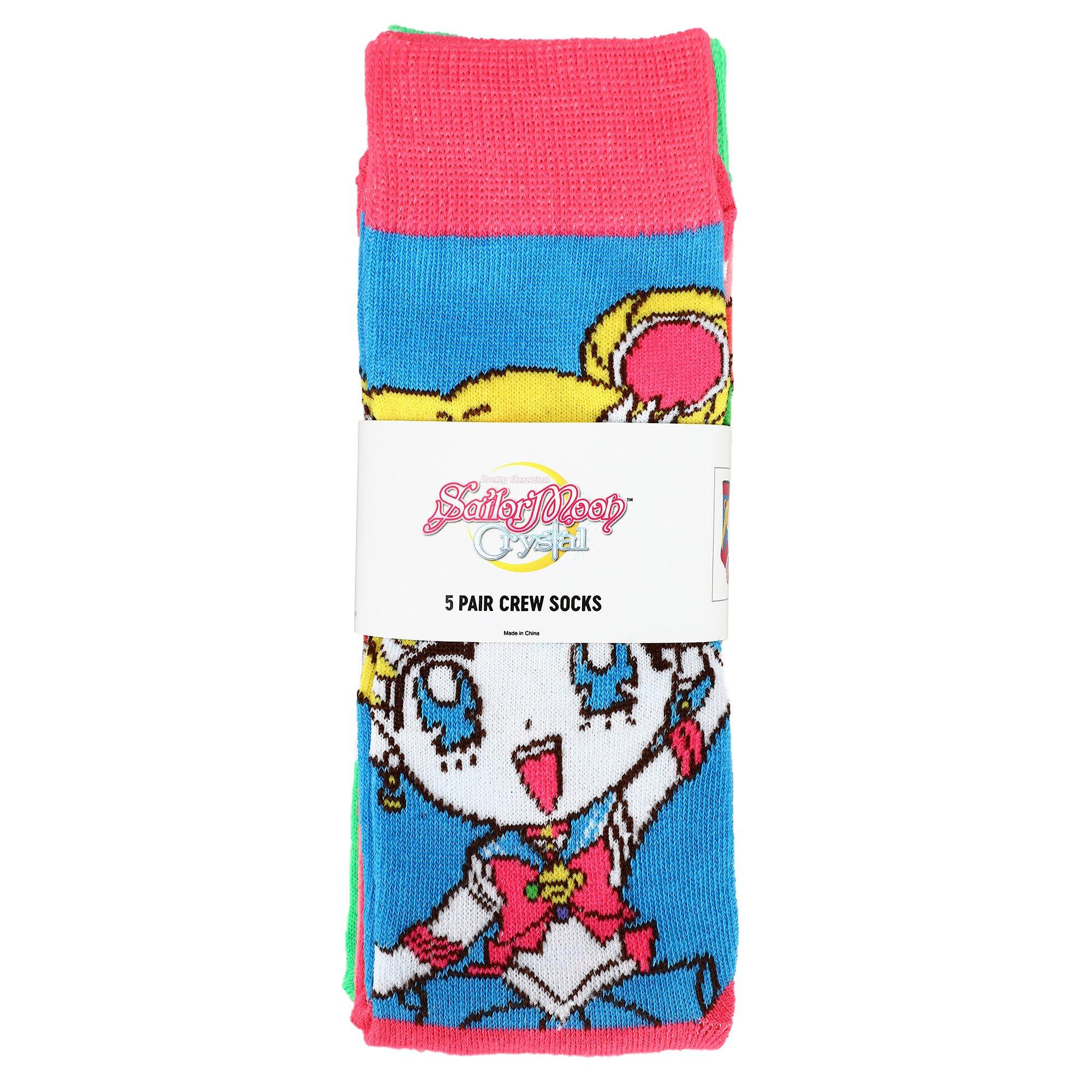 Sailor Moon Character Crew Socks 5 Pack