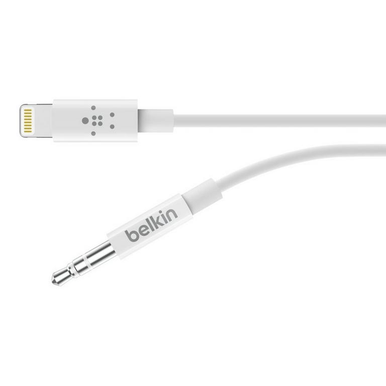 Belkin 3.5 mm to Lightning Connector 3-Ft Audio Cable
