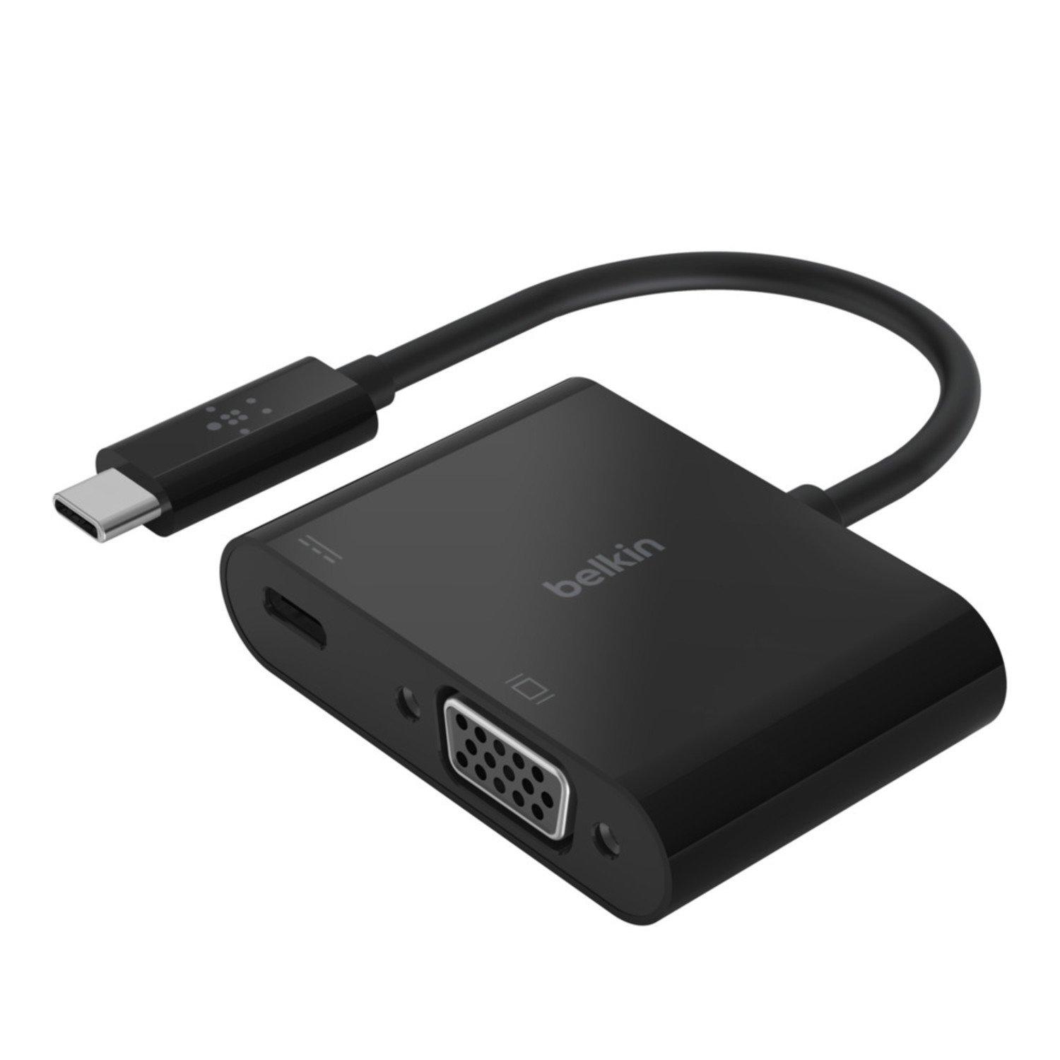 list item 1 of 4 Belkin USB-C to VGA and Charge Adapter