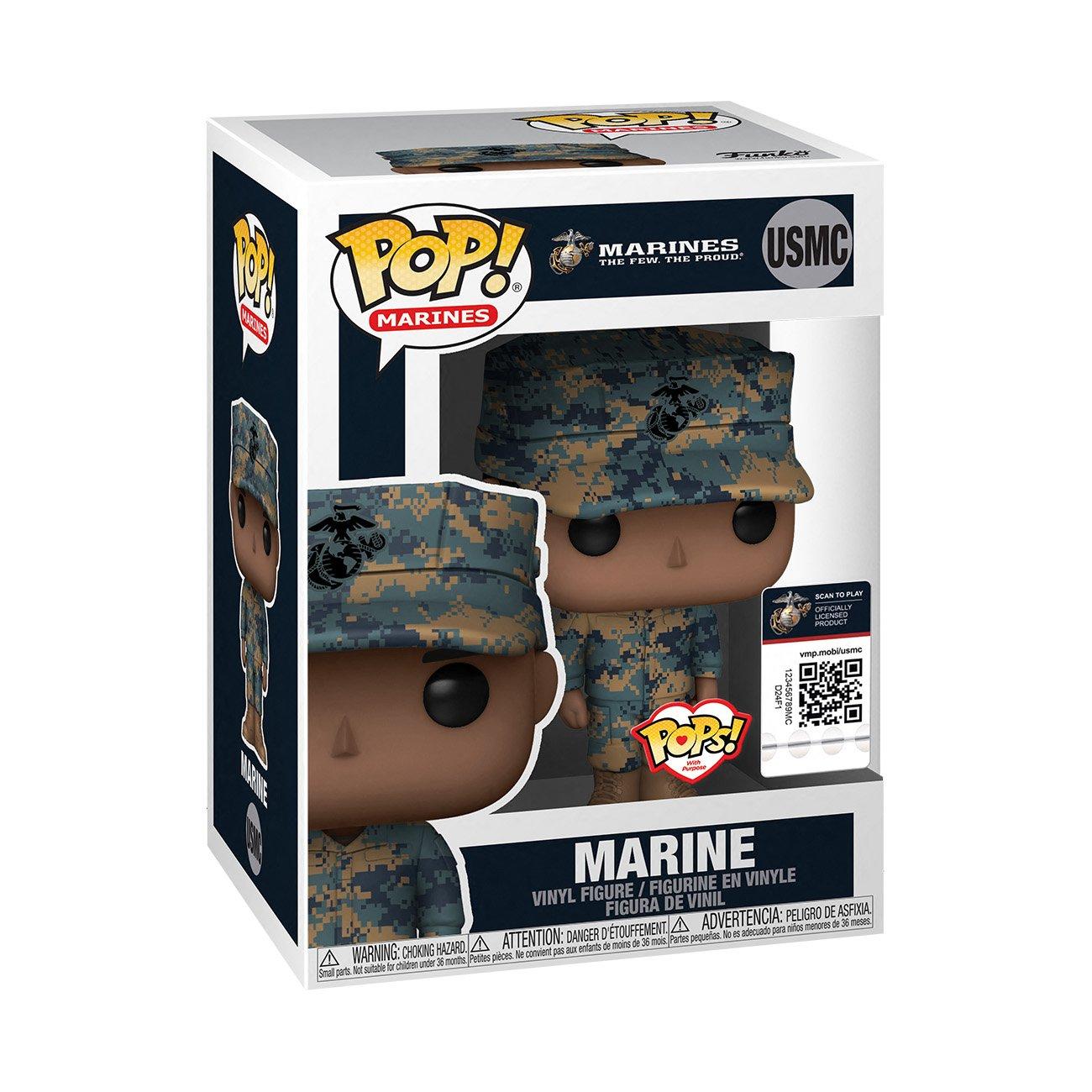 list item 2 of 2 Funko POP! Military: Marine African-American Male