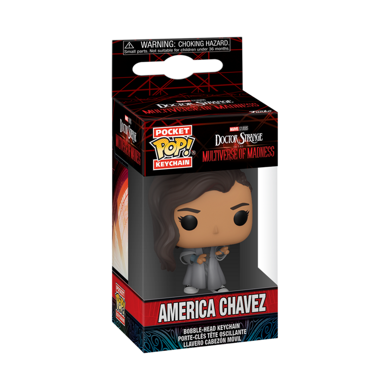 Funko Pocket POP!: Marvel Doctor Strange Multiverse of Madness America Chavez 4-in Vinyl Bobblehead Keychain