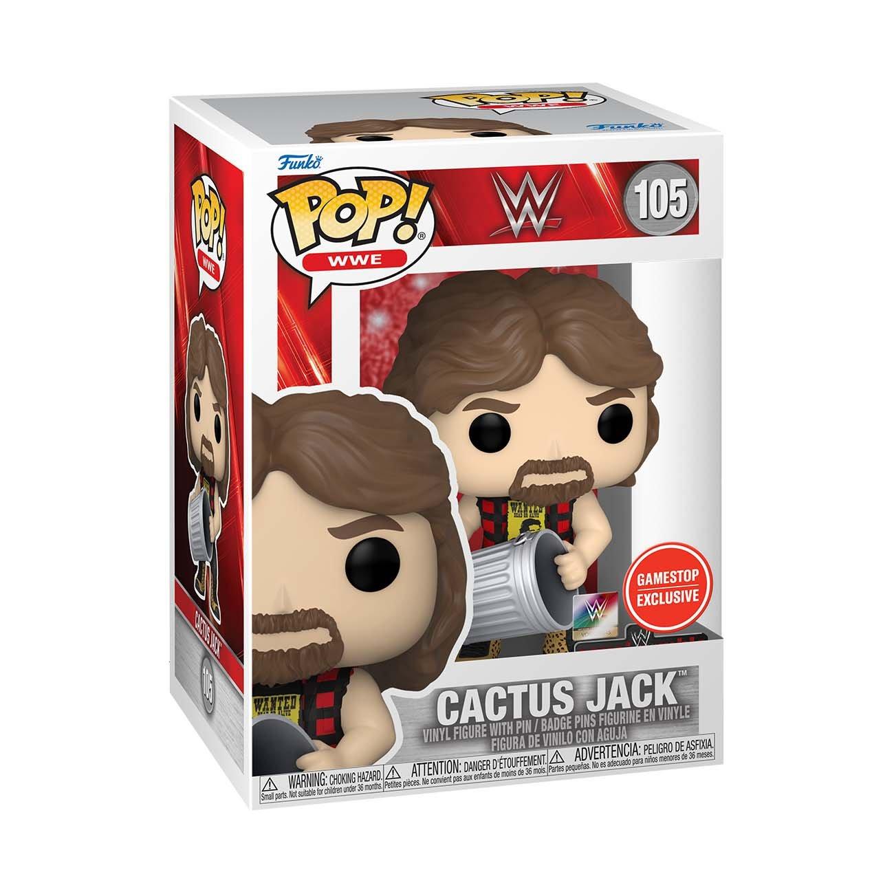 Funko POP! and Pin: WWE Cactus Jack with Trash Can GameStop Exclusive