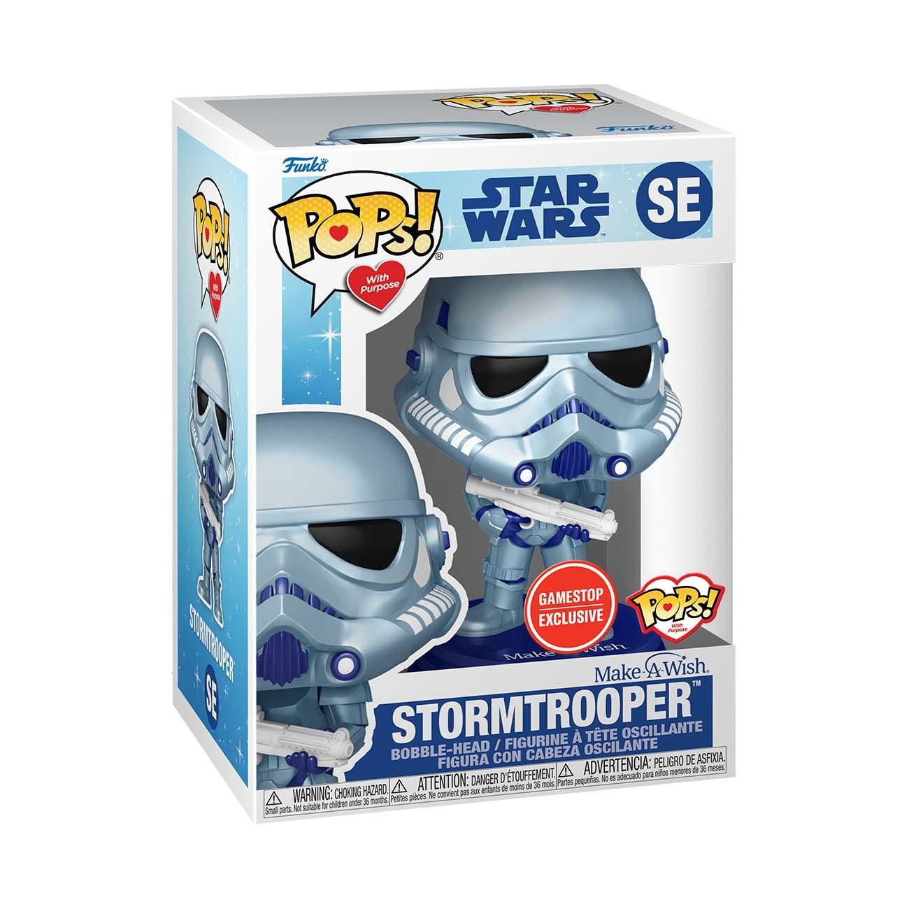 list item 2 of 2 Funko POP! Star Wars: Make-A-Wish Stormtrooper Vinyl Bobblehead Figure GameStop Exclusive