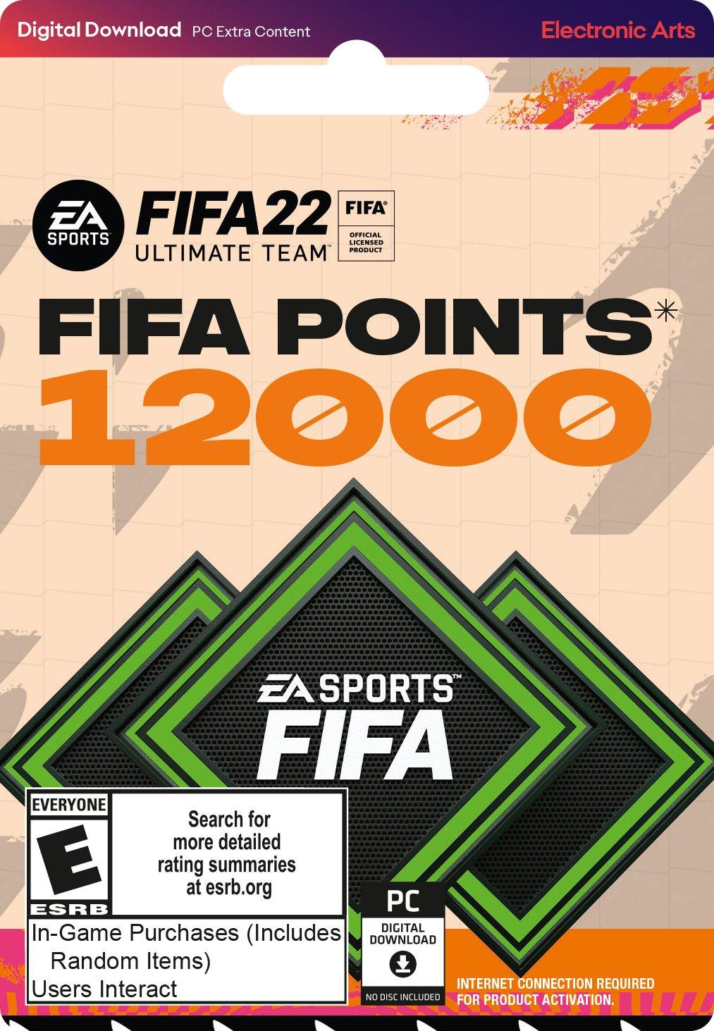 FIFA 22 Ultimate Team 12000 Points PC