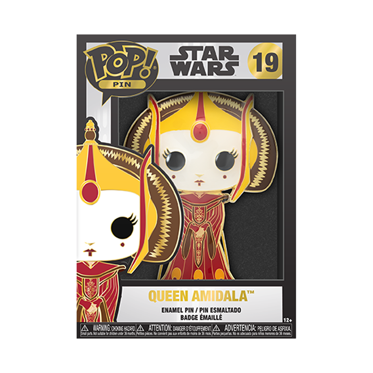 list item 2 of 3 Funko POP! Pins: Star Wars Queen Amidala Enamel Pin