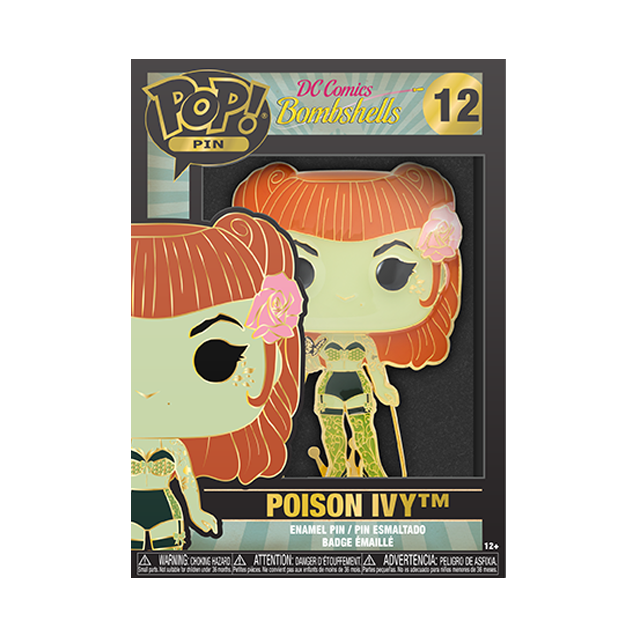 list item 2 of 3 Funko POP! Pins: DC Comics Bombshells Poison Ivy Enamel Pin