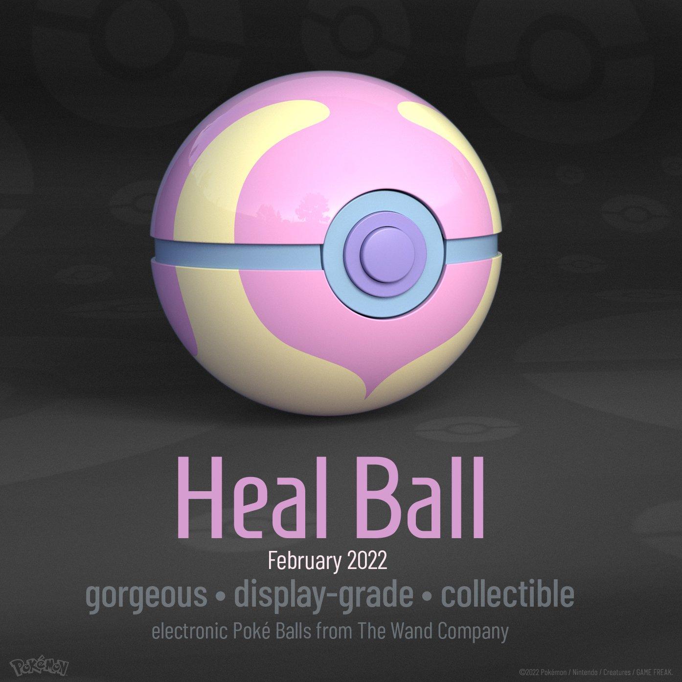 list item 6 of 6 The Wand Company Pokemon Die-Cast Heal Ball Replica