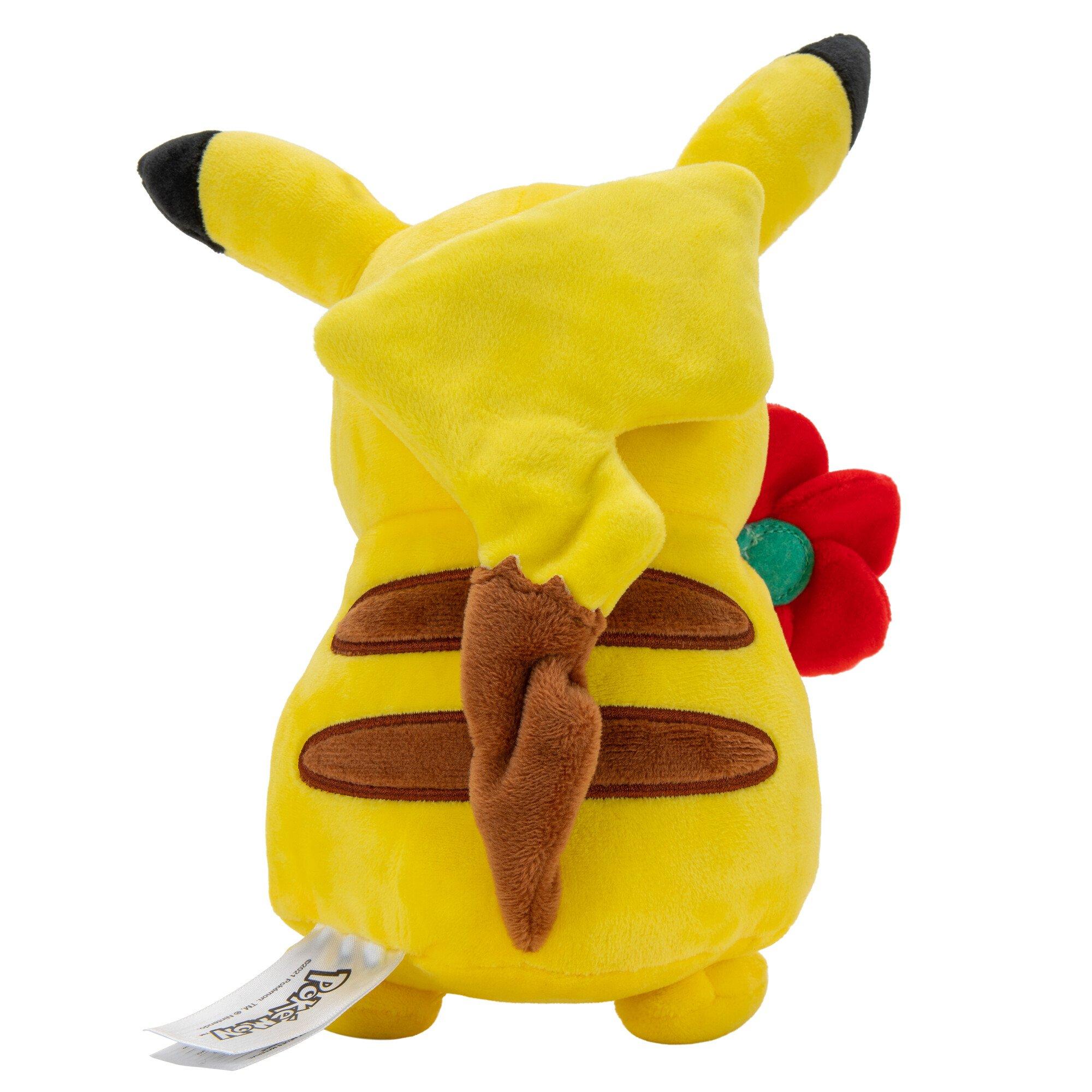 list item 3 of 3 Pokemon Valentine's Pikachu with Red Flower 8-in Plush