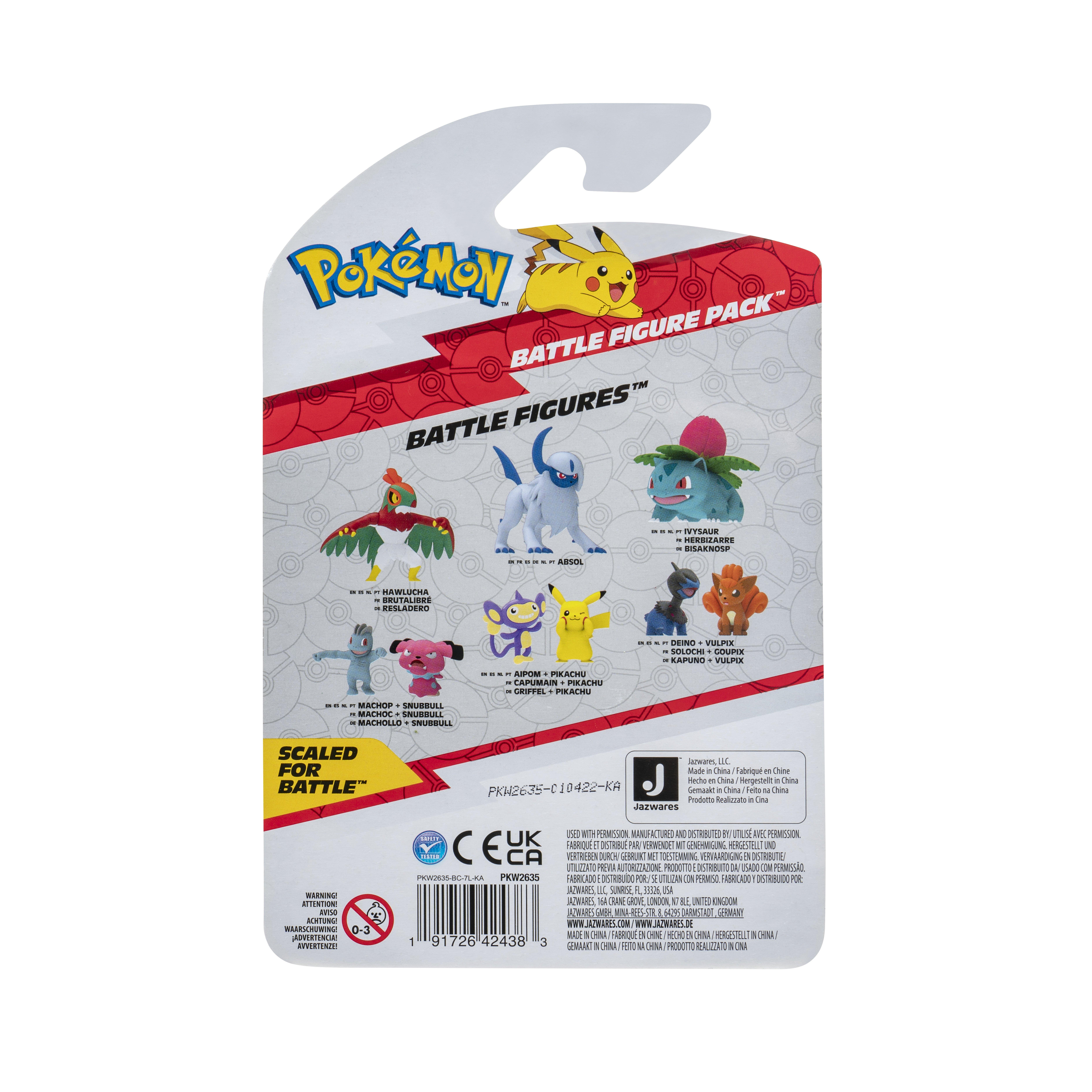list item 5 of 5 Pokemon Battle Action Figure 2-Pack - Pikachu and Aipom