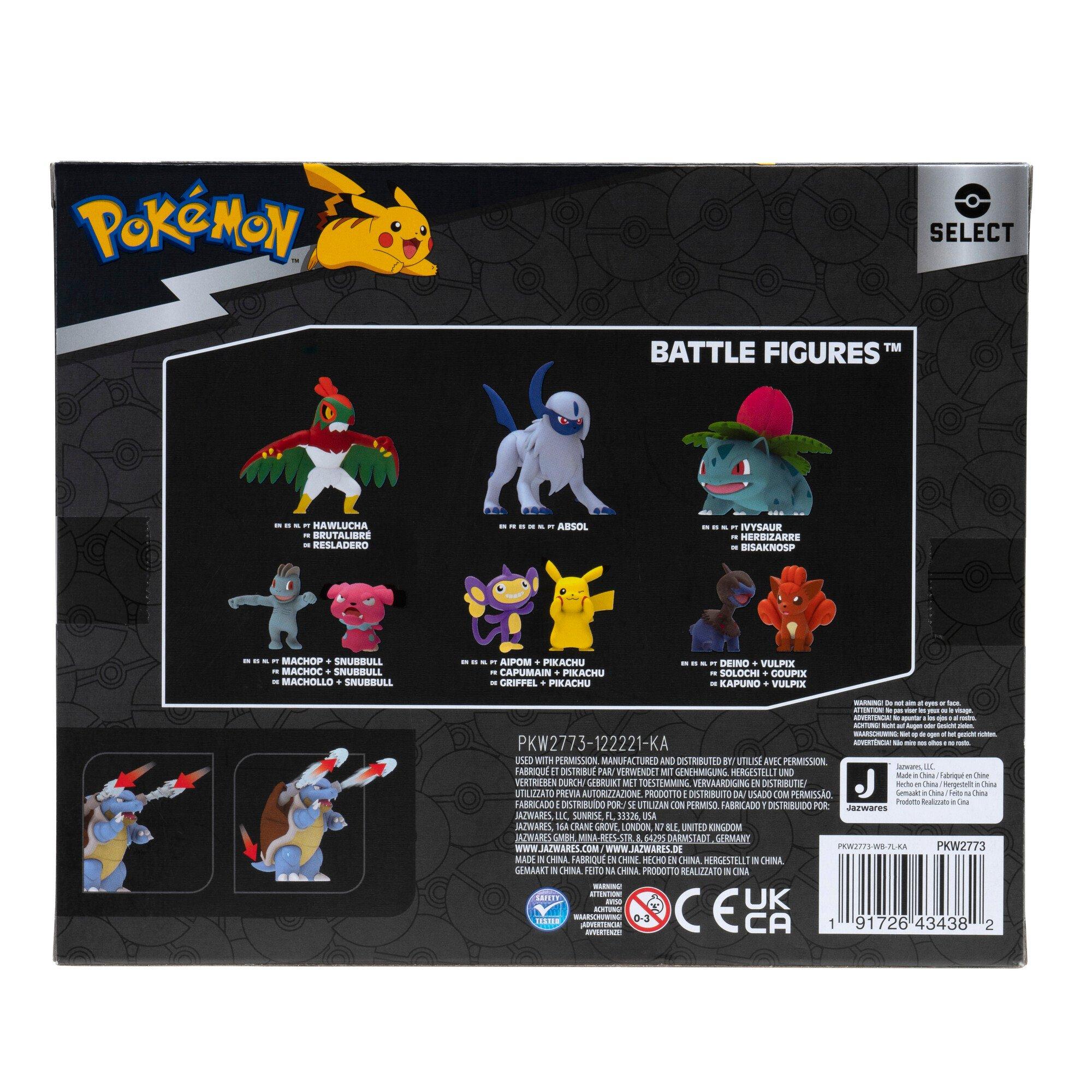 Pokemon Select Evolution Action Figure 3-Pack - Squirtle, Wartotle, Blastoise