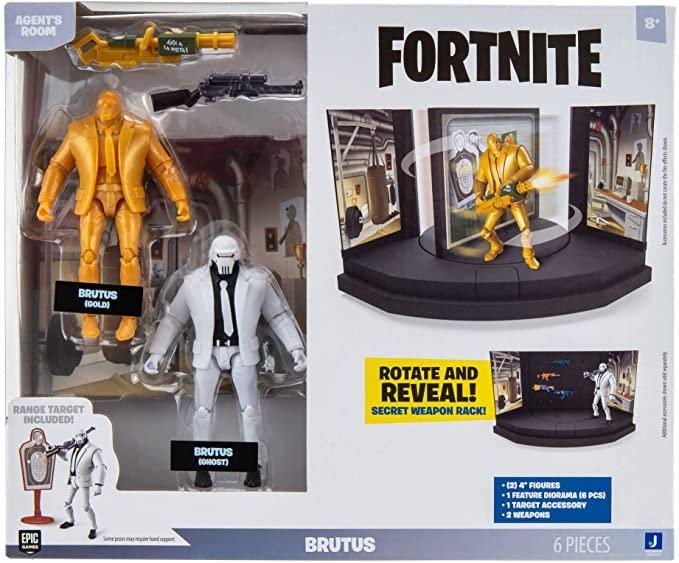 list item 7 of 7 Jazwares Fortnite Agents Room Brutus 2 4-in Figure Diorama Set