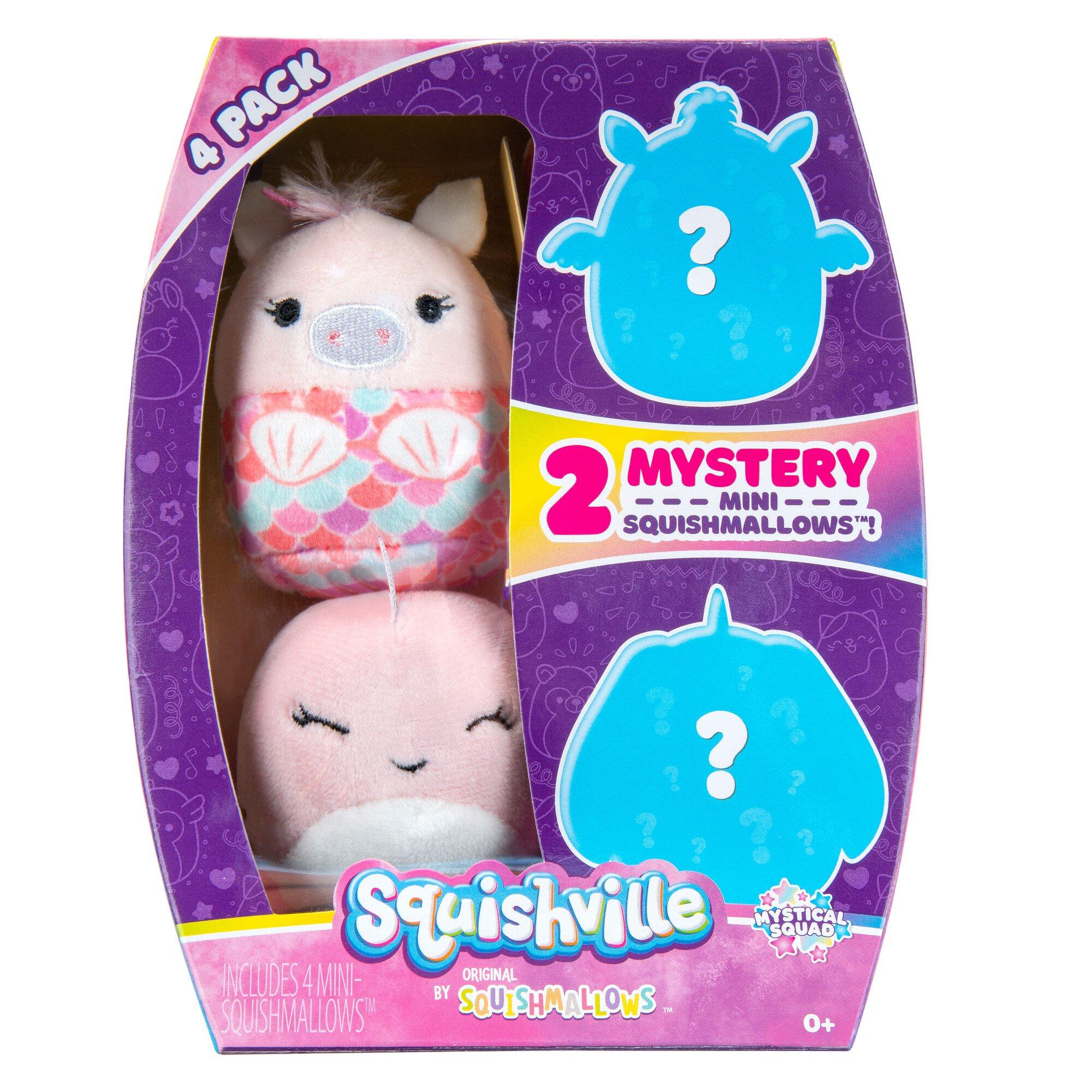 Jazwares Squishmallows Squishville Mini Mystical Mystery Squad 4-Pack