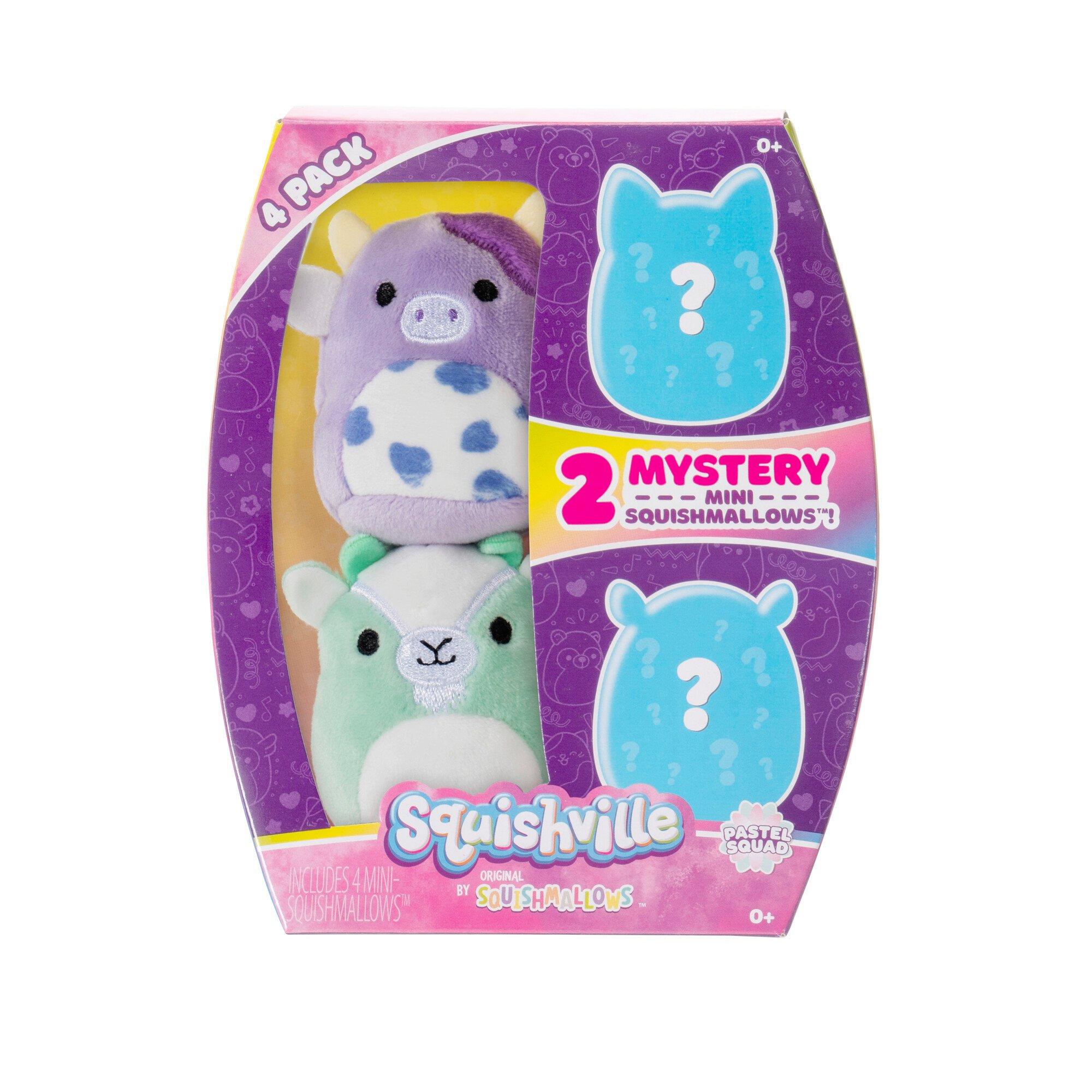list item 4 of 5 Jazwares Squishmallows Squishville Pastel Squad 2-in Plush 4-Pack