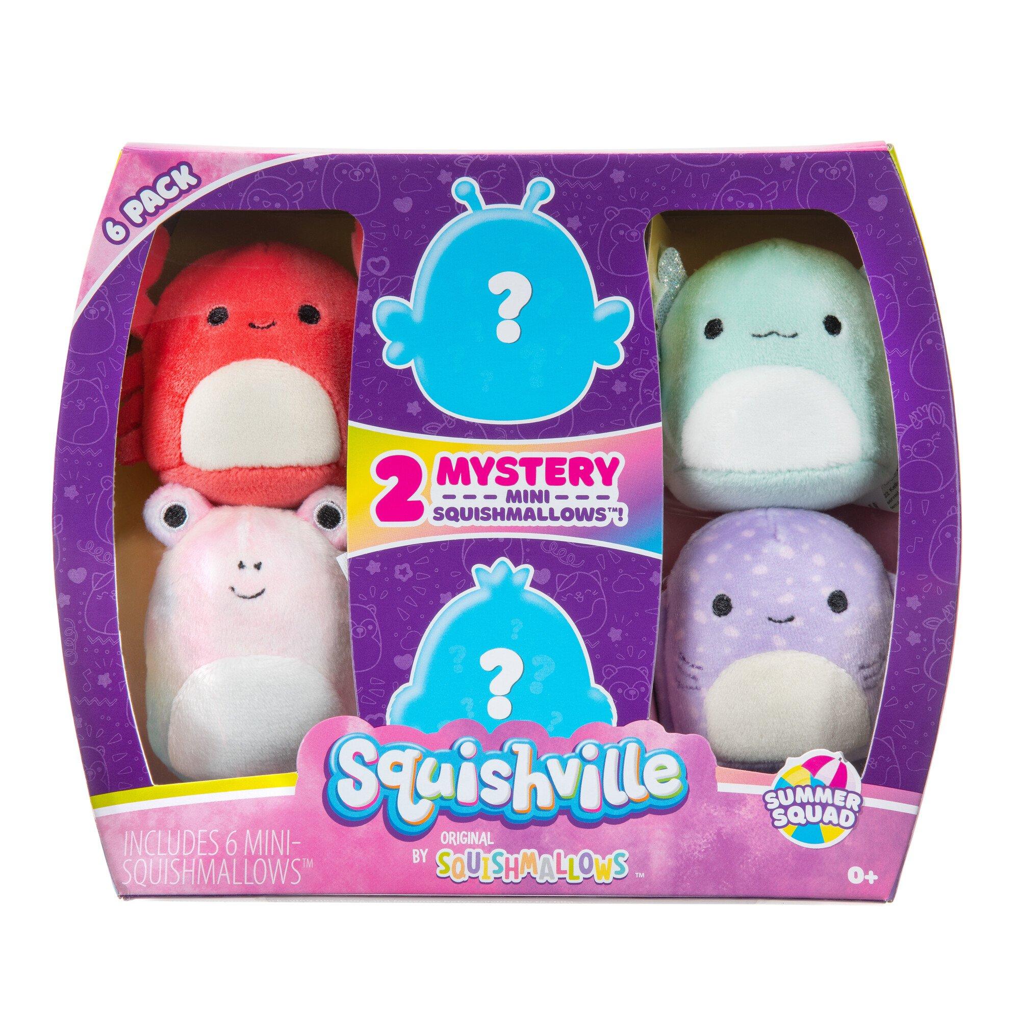 Jazwares Squishmallows Squishville Summer Squad Plush - 6 Pack