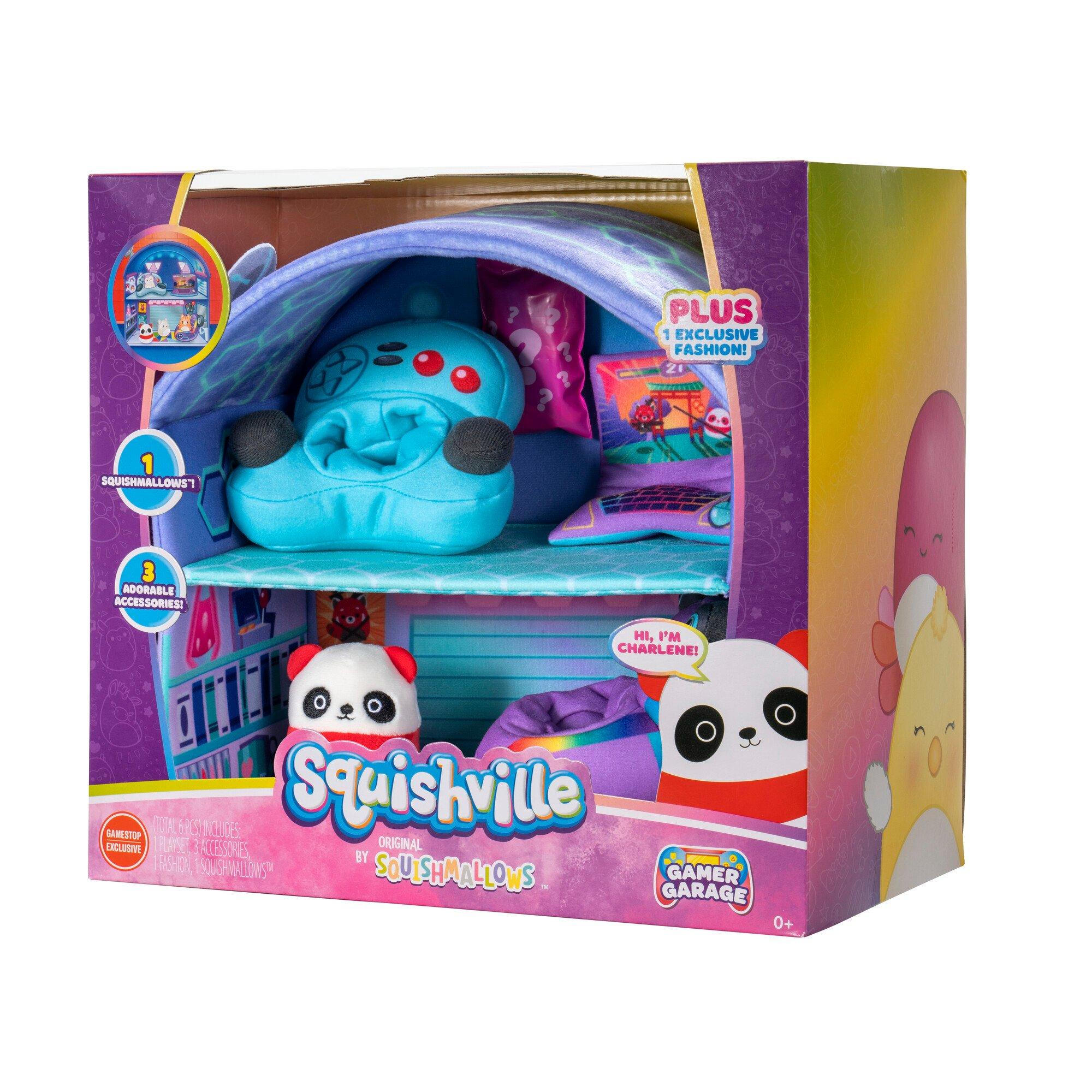 Squishmallows Squishville Gamer Garage Plush Playset GameStop Exclusive?fmt=auto