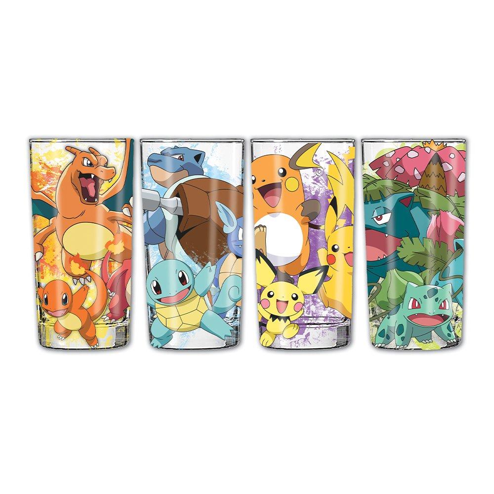 Pokemon Starter Evolutions Glassware Set