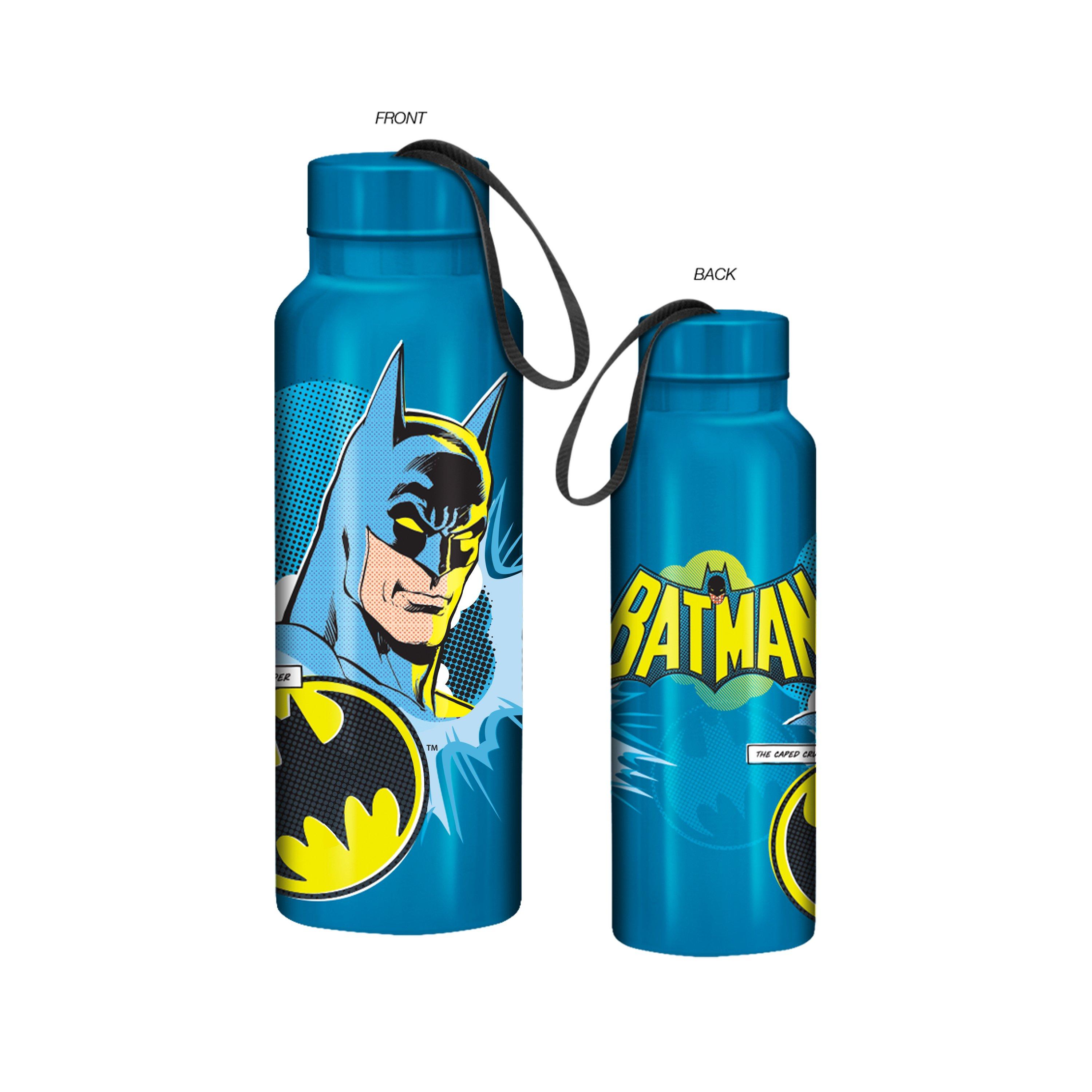 Batman Printed Stainless Steel Water Bottle - 450 ml