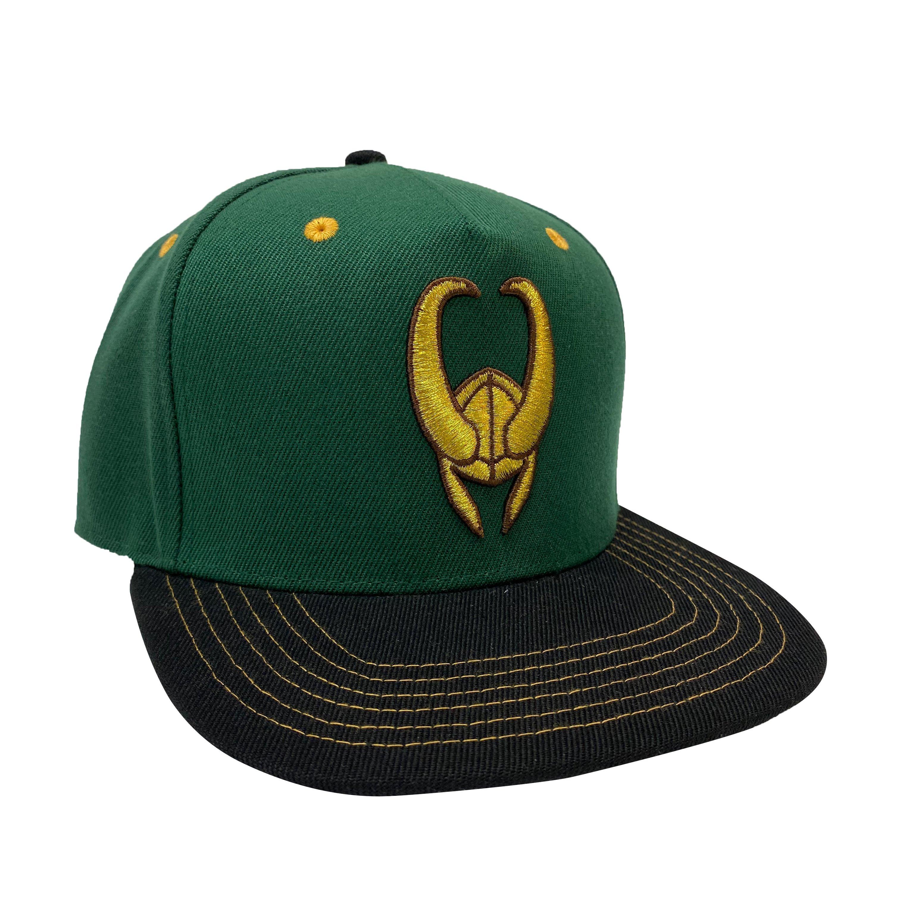 SWLM Pattern Snapback Hats Loki Helmet Logo Flat Mesh Cap Black 