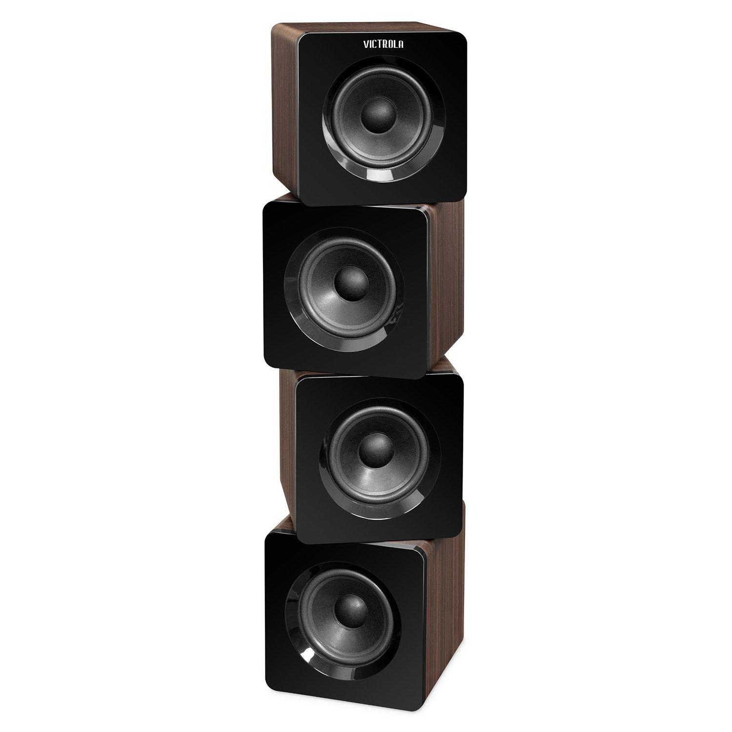 Victrola Rotating Bluetooth Tower Stereo 32-in with 40-Watt Sound