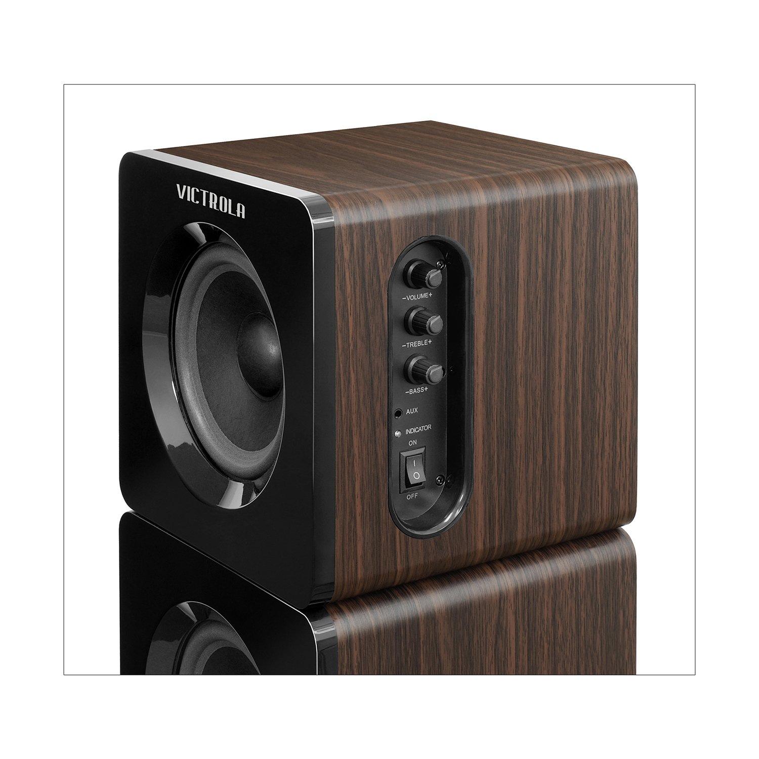 Victrola Rotating Bluetooth Tower Stereo 32-in with 40-Watt Sound
