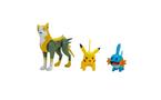 Jazwares Pokemon Battle Figure 3 Pack &#40;Mudkip, Pikachu, Boltund&#41;