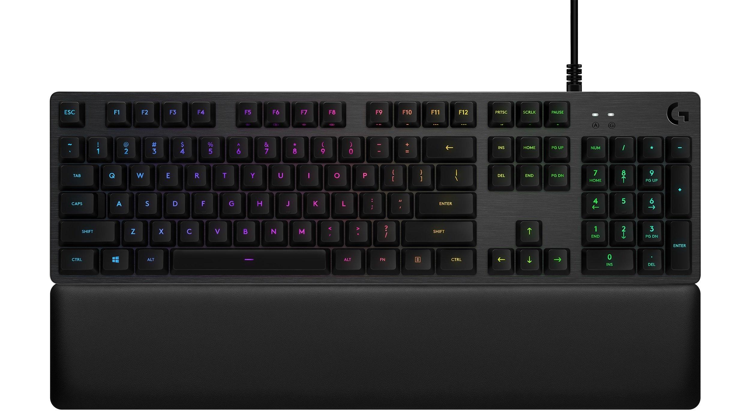 list item 1 of 3 Logitech G513 Carbon Lightsync RGB GX Brown Switches Wired Mechanical Gaming Keyboard - Refreshed